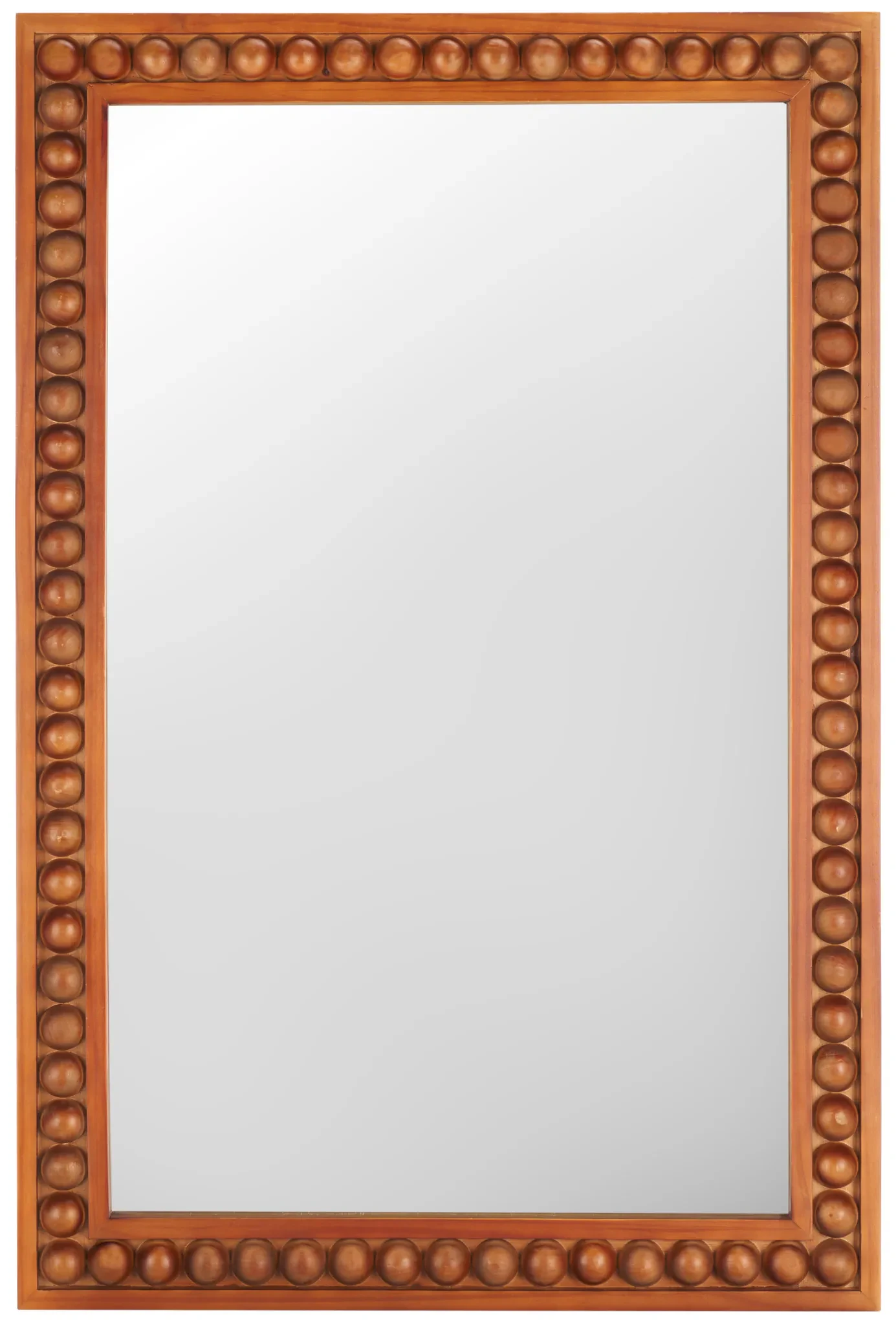 Olena 24" Mirror in Red / Brown