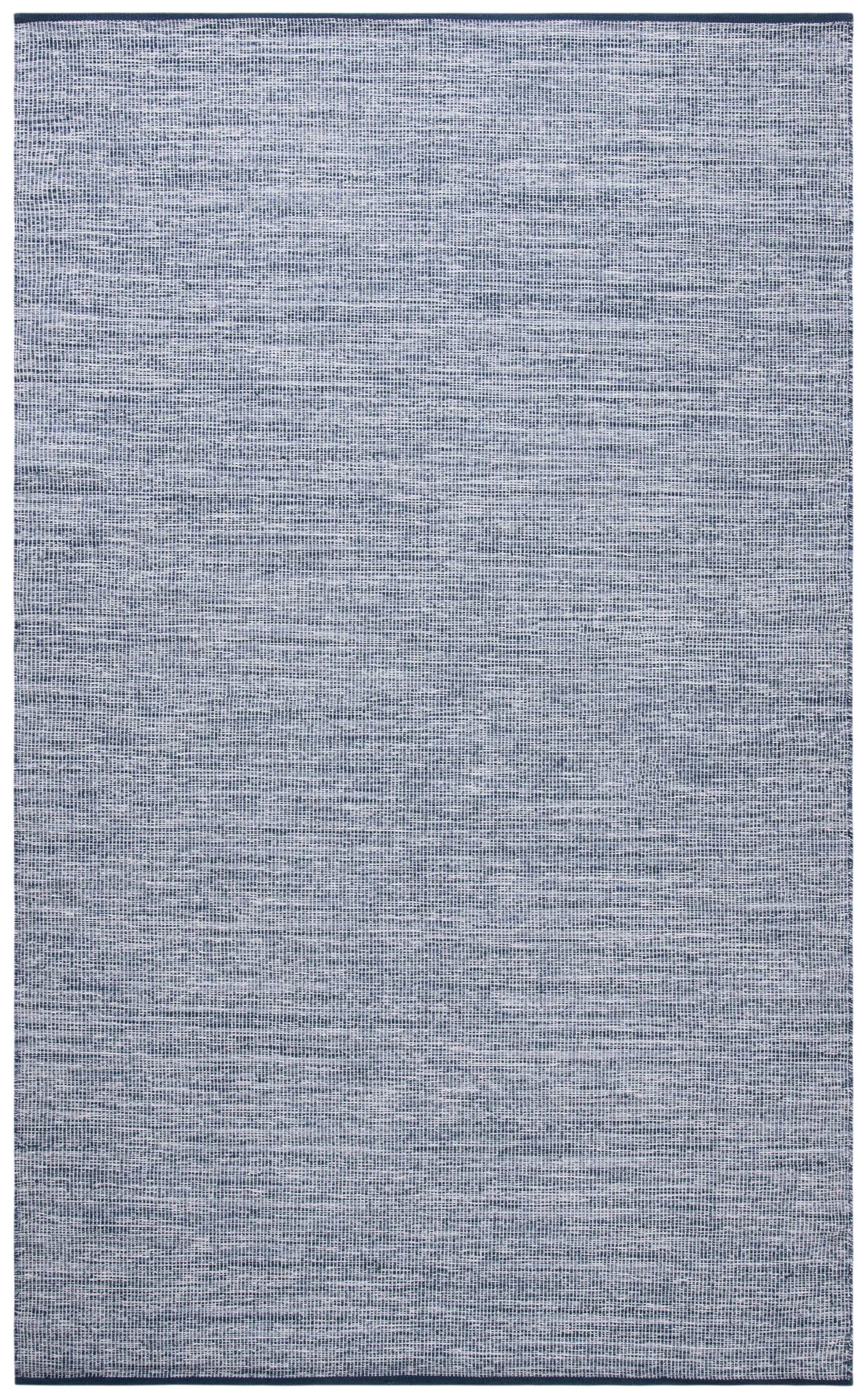 Montauk Solid Flatweave Cotton Rug in Navy / Blue