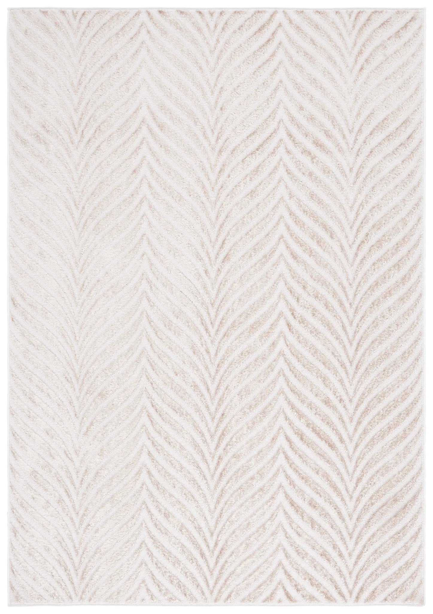 Maya Chevron Rug in Ivory / Beige