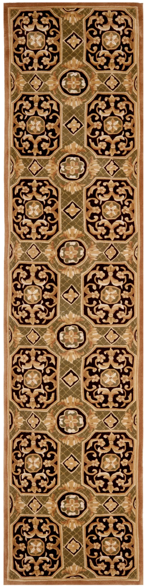 Naples Floral Tile Hand-Tufted Wool Rug in Multicolor