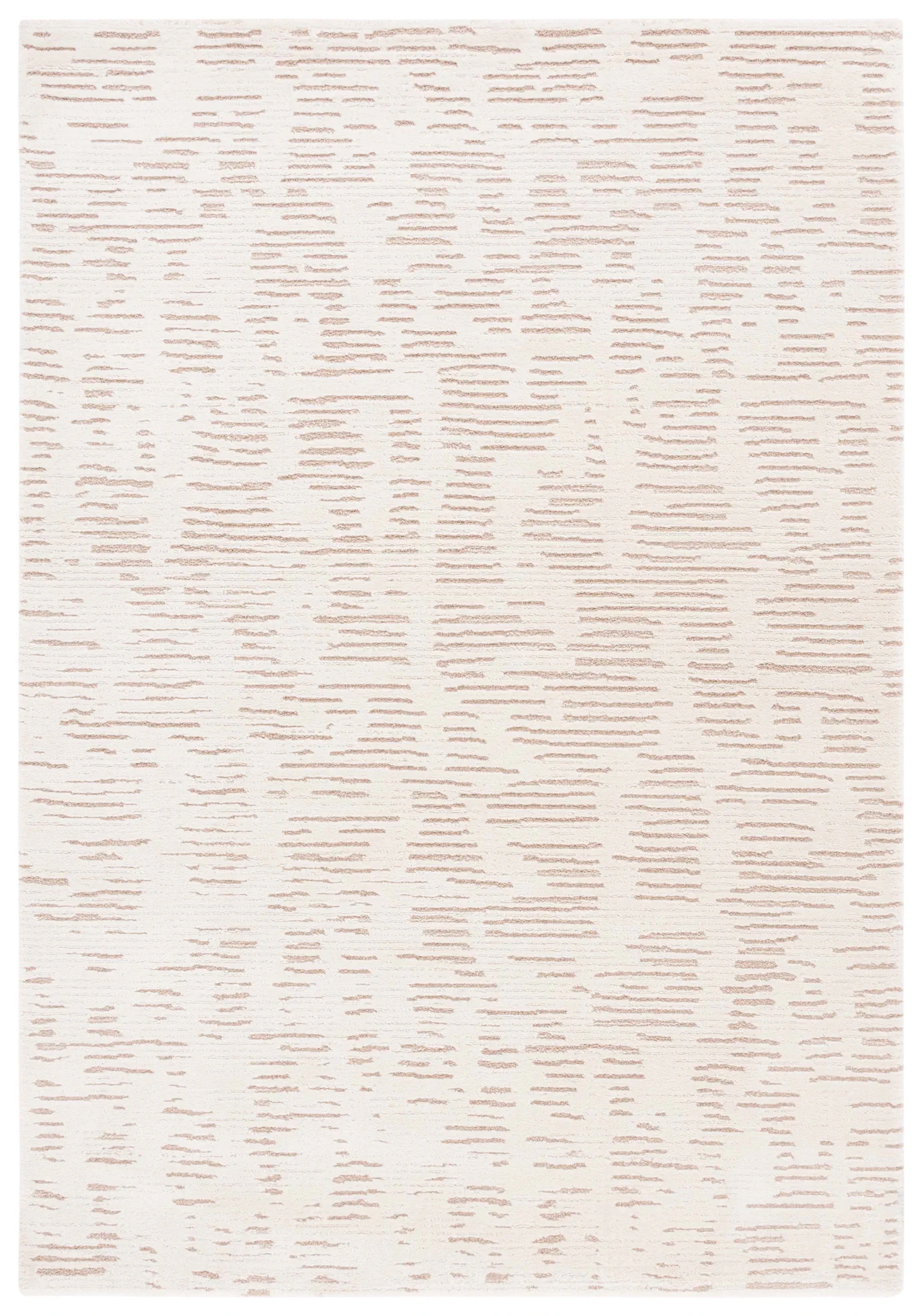 Neptune Dashed Stripe Rug in Ivory / Beige