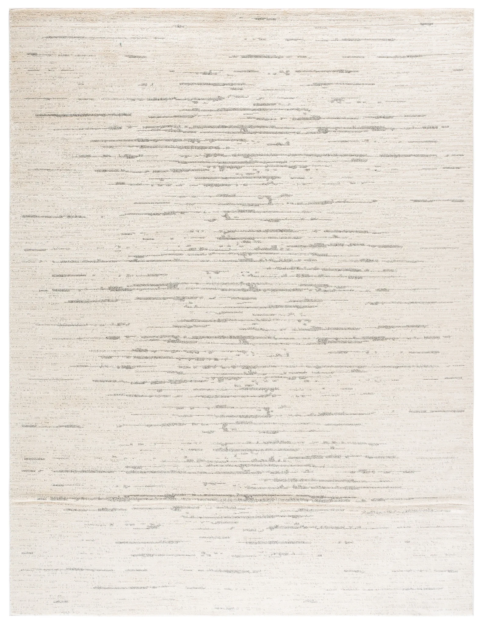 Neptune Broken Stripe Rug in Ivory / Gray