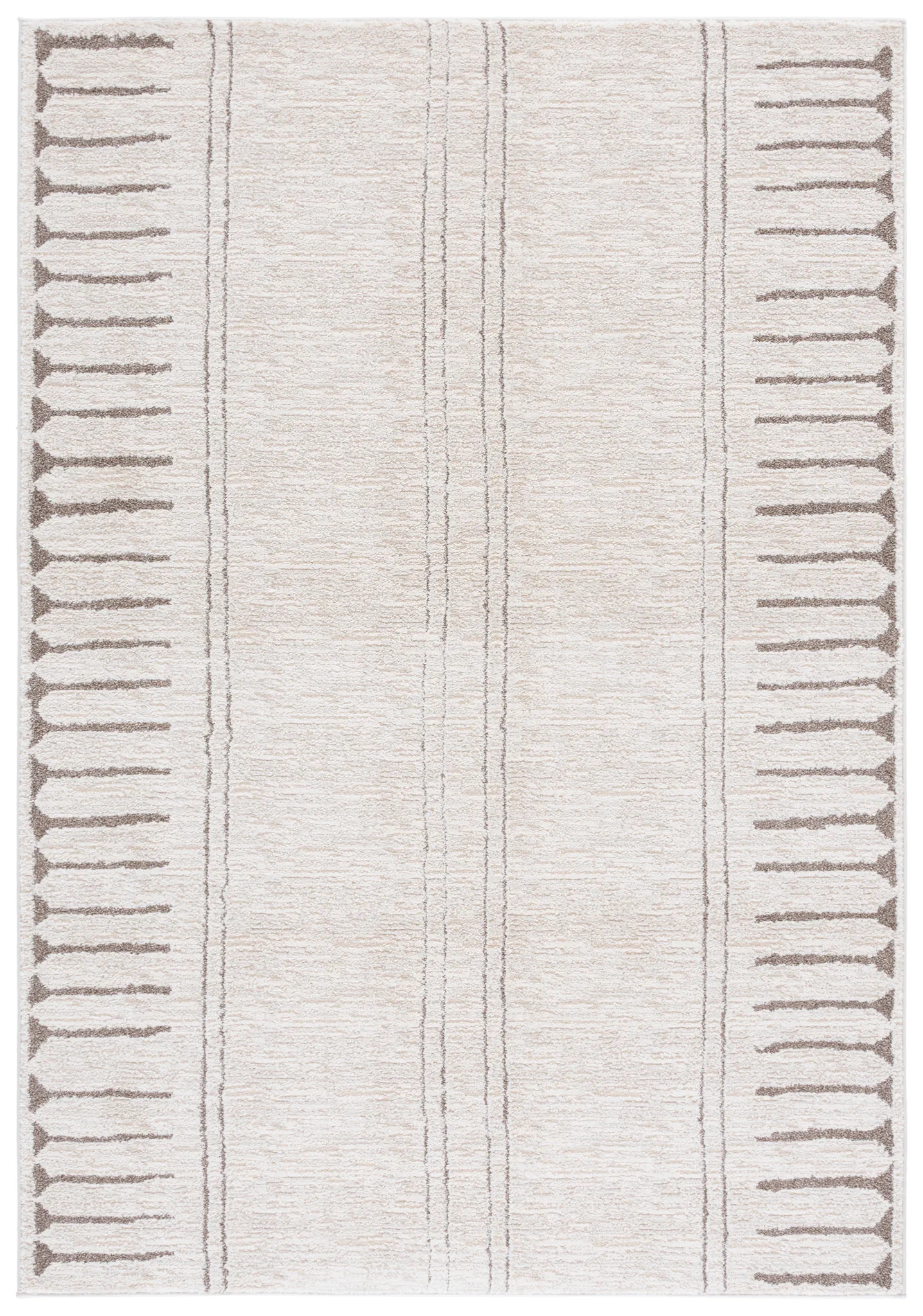 Northport Tribal Stripe Rug in Ivory / Beige