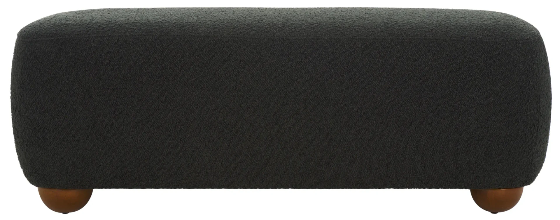 Whitley Rectangular Ottoman in Black / Brown