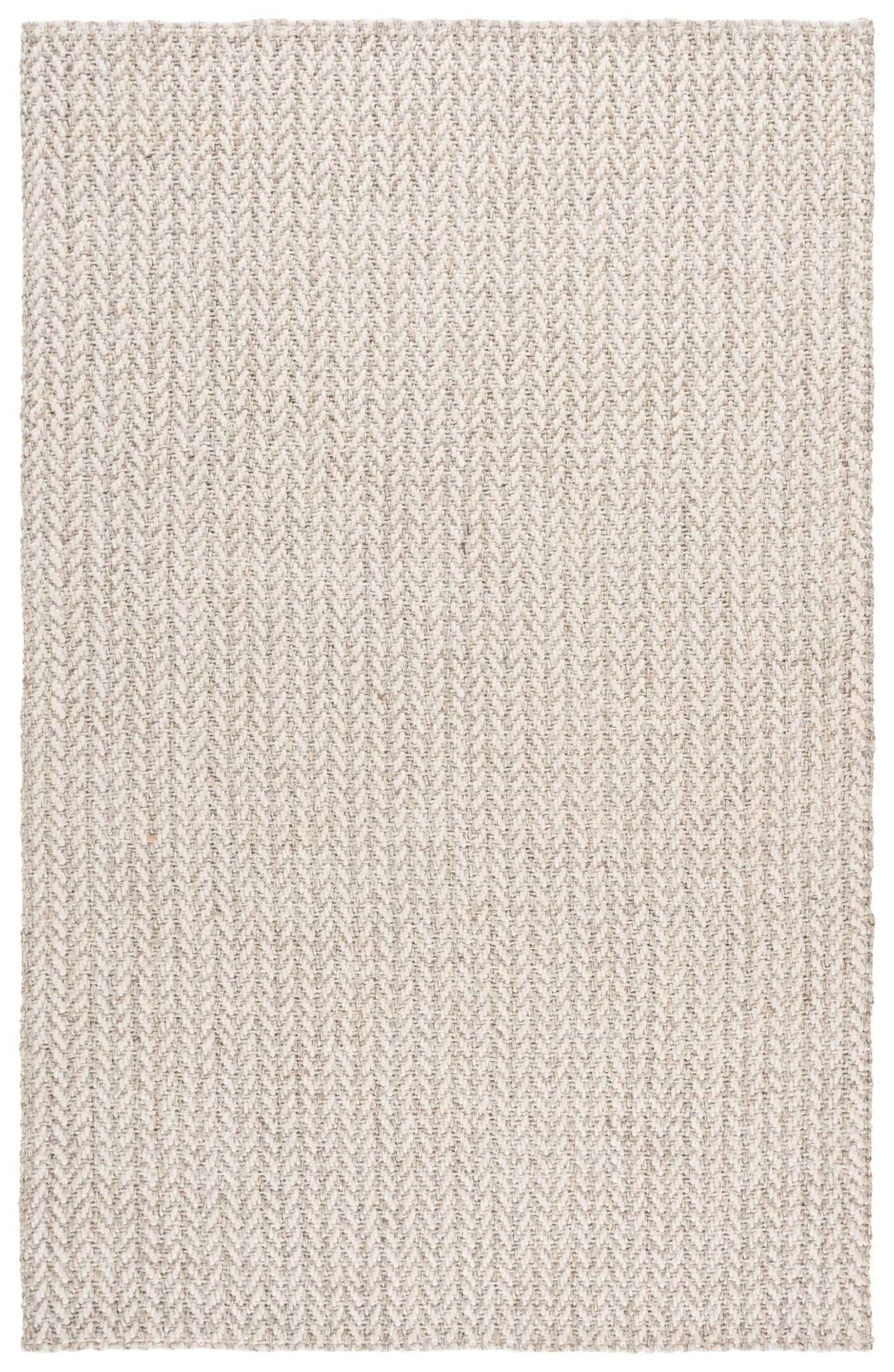 Tulum Herringbone Rug in Ivory / Gray