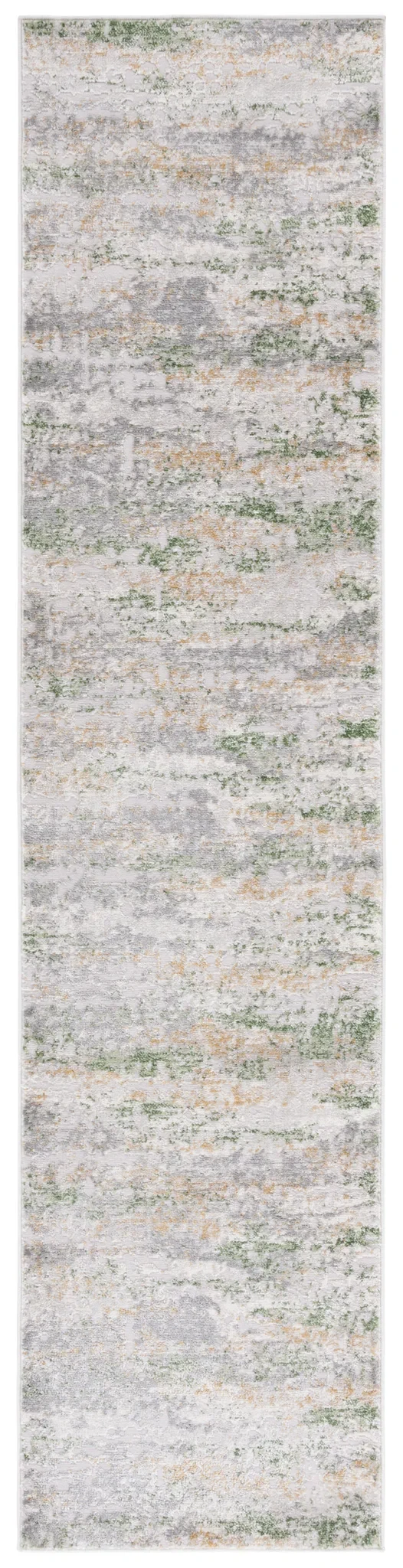 Palma Distressed Abstract Rug in Gray / Green