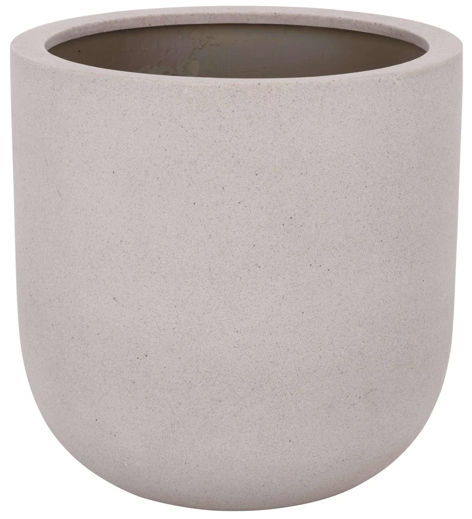 Ethan Low Wide Planter Pot in Beige