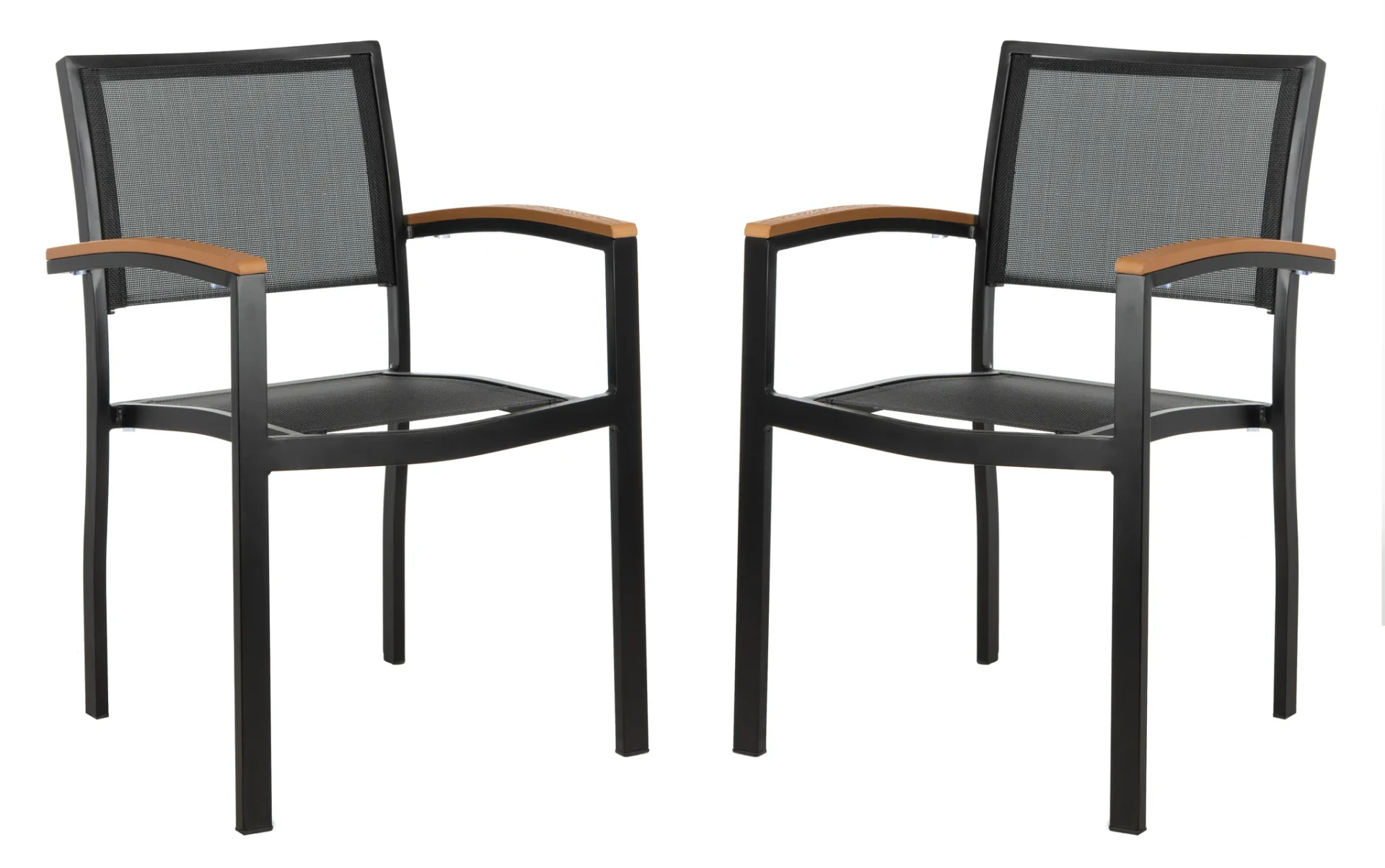 Kaelan Chair (Set of 2) in Black / Brown