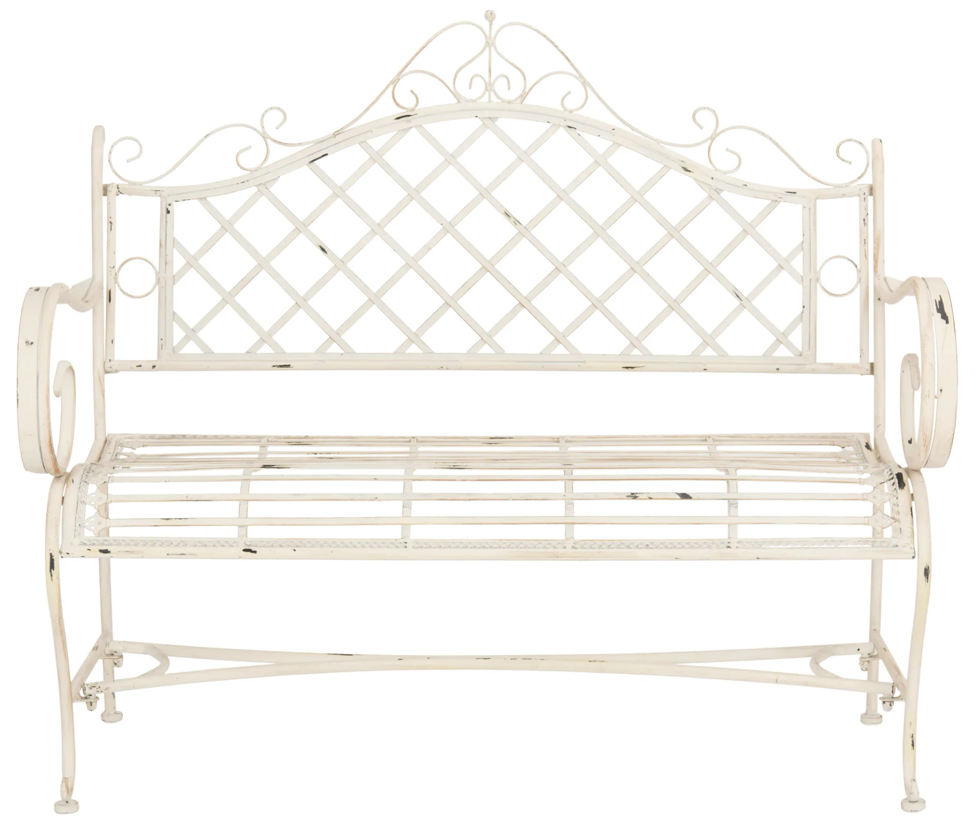 Abner Bench in Antique White