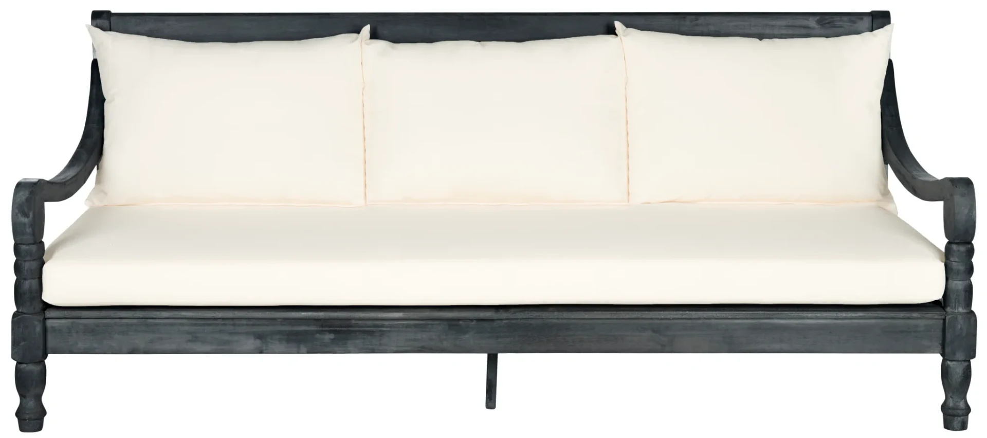 Pasadena Day Bed in Antique White / Navy Blue