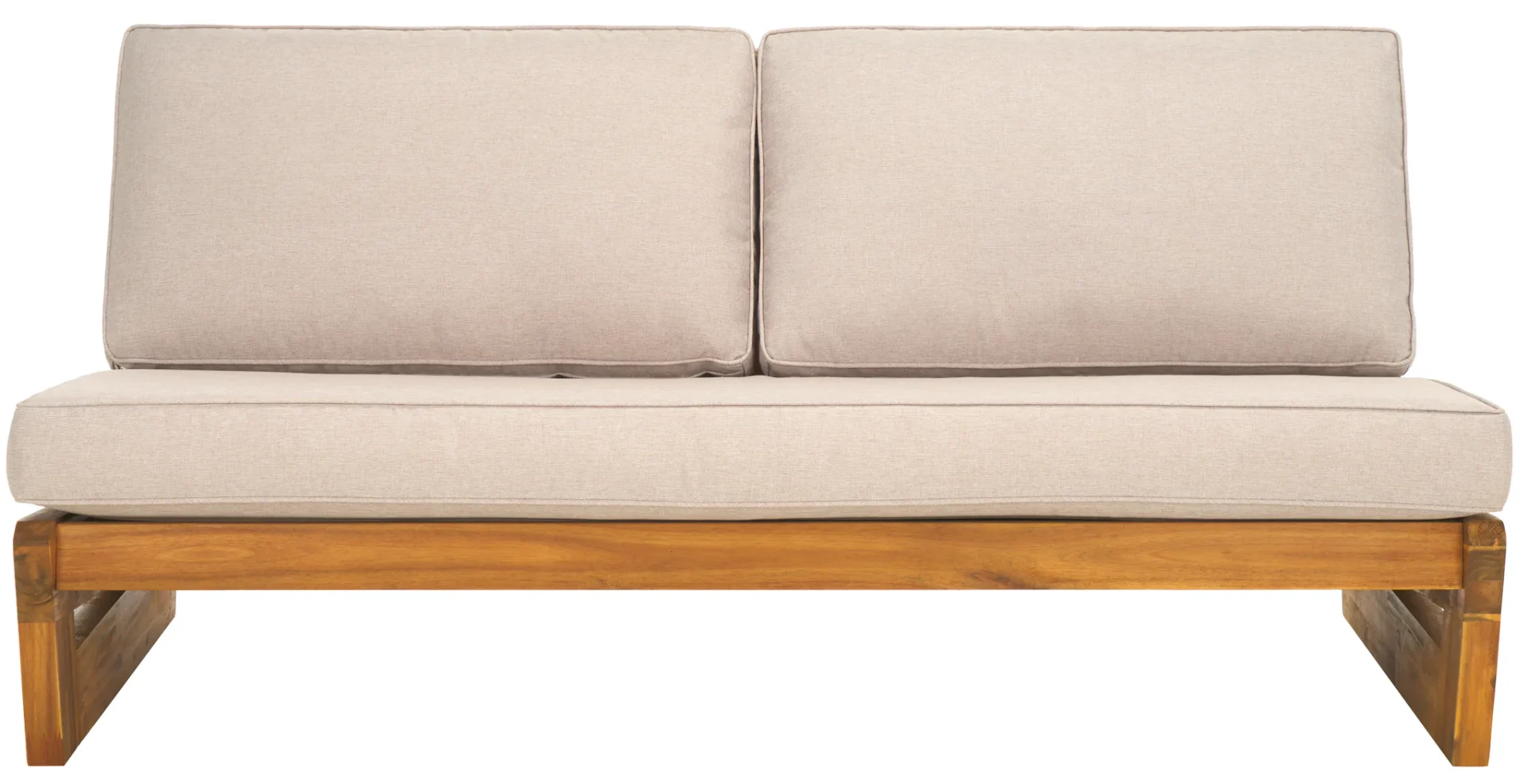 Chester Two-Seater Sofa in Natural / Light Gray