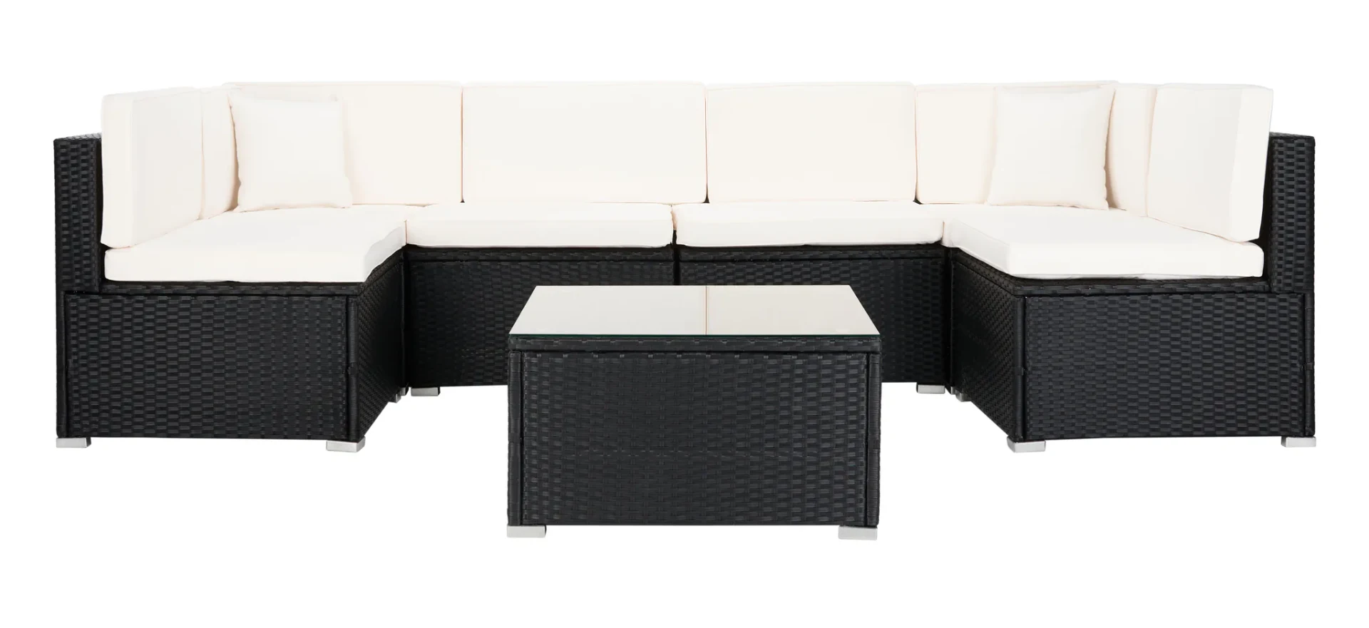 Diona Living Set in Black / Beige