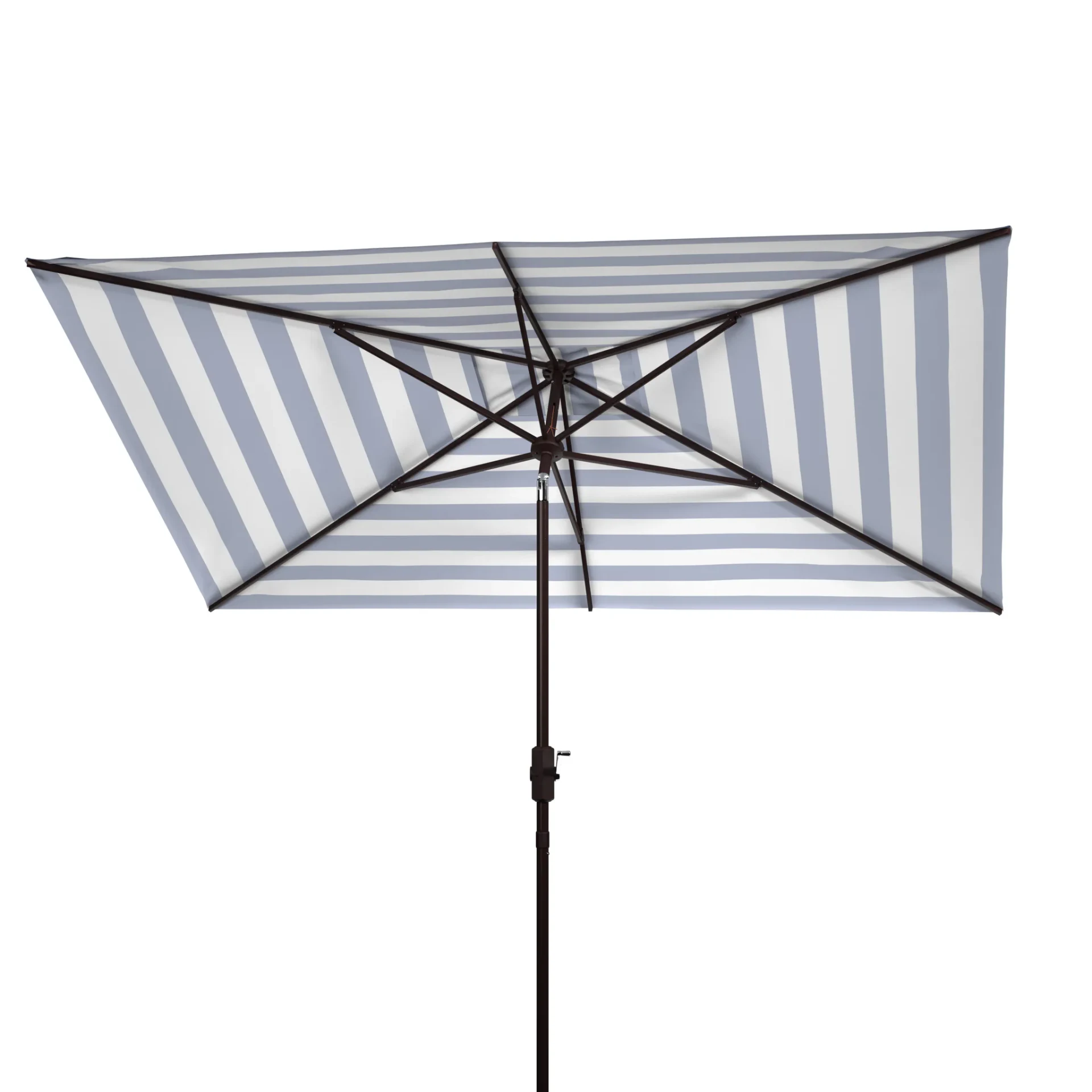 Iris 6.5 X 10-Foot Rectangular Umbrella in Black / White