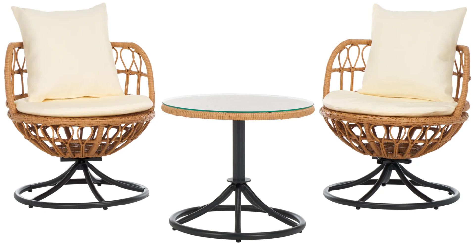 Colby Three-Piece Set in Natural / Beige
