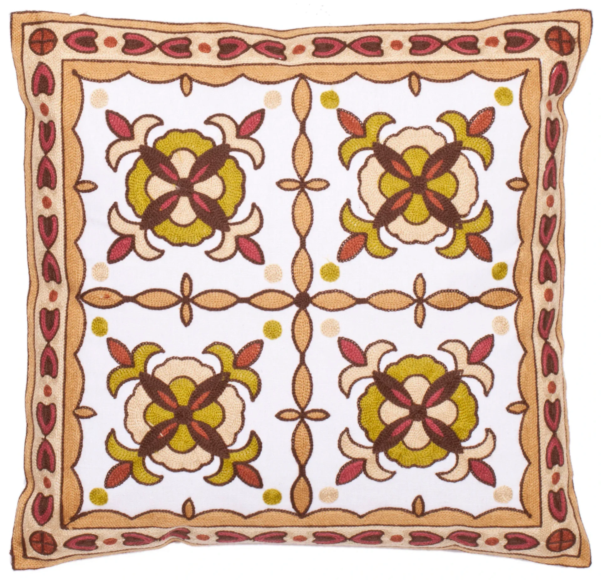 Gorgon Tiles (Set of 2) in Green / Beige
