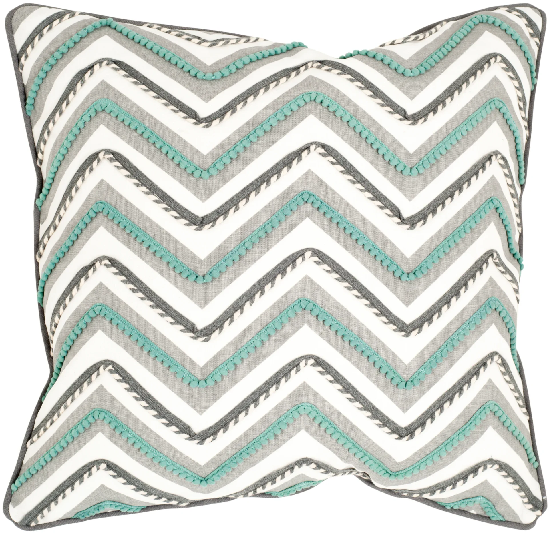 Elli Pillow (Set of 2) in Green / White