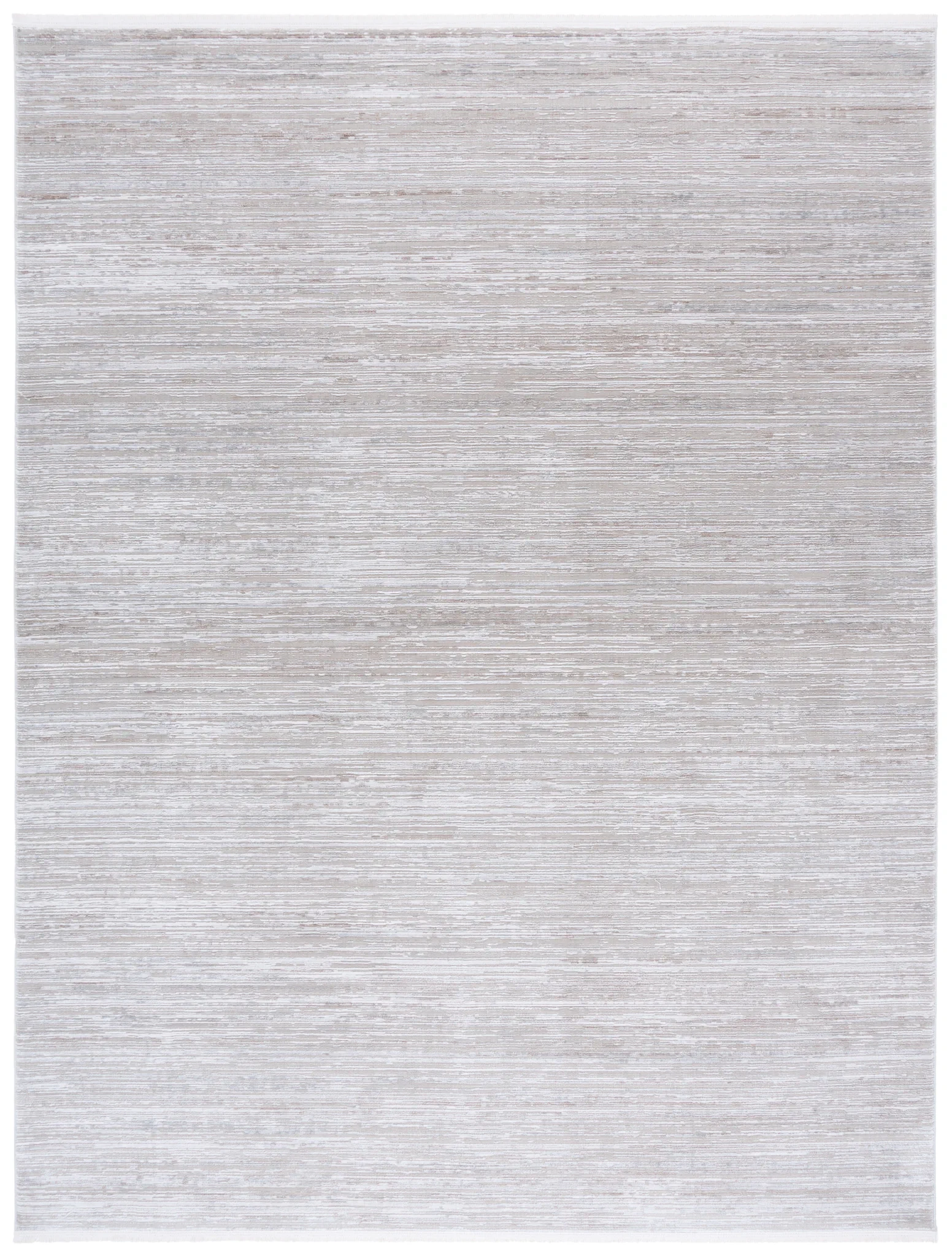 Platinum Striated Rug in Beige / Ivory