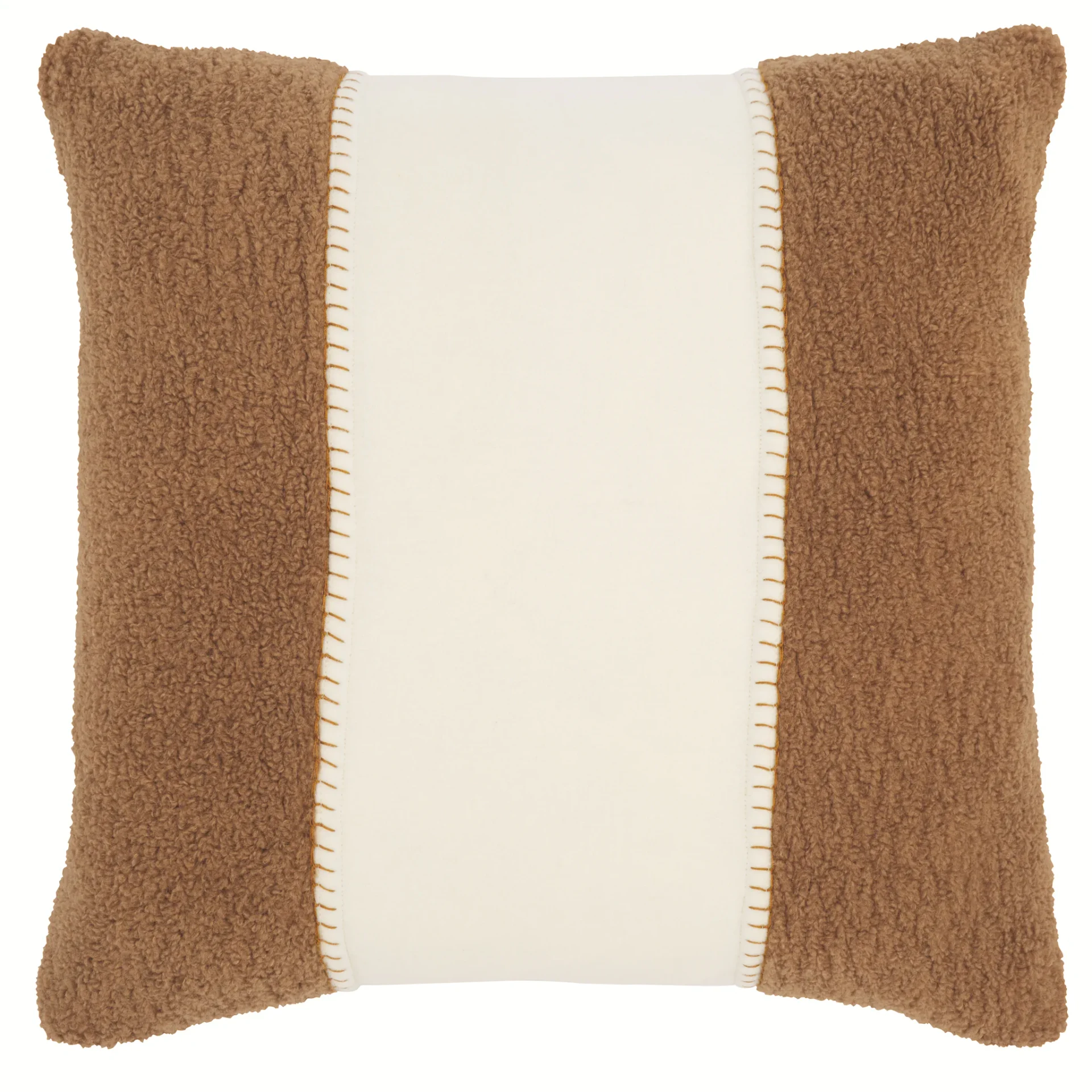 Camdyn Pillow in Camel / Ivory