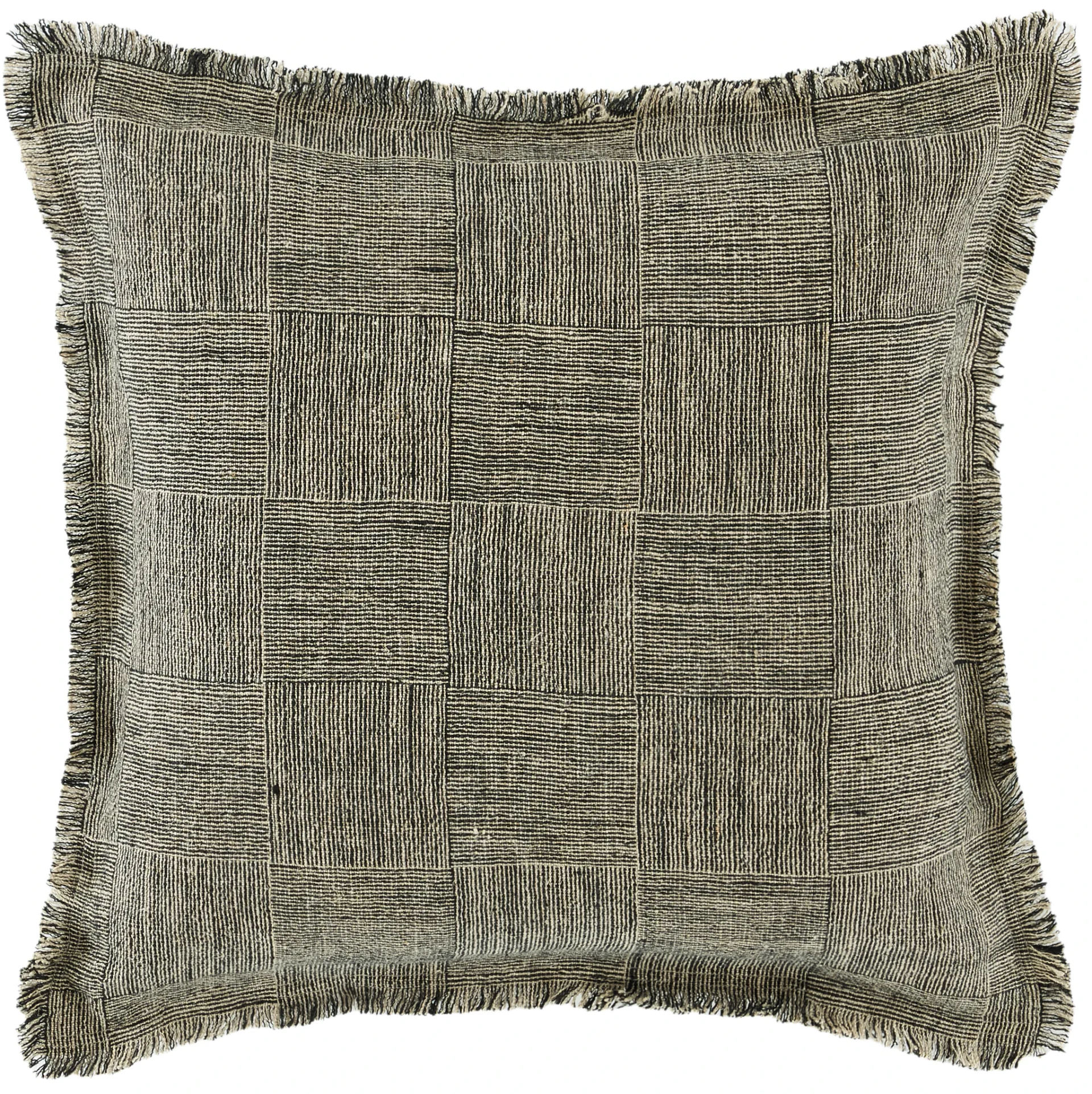 Terra 20X20 Pillow in Black / Natural