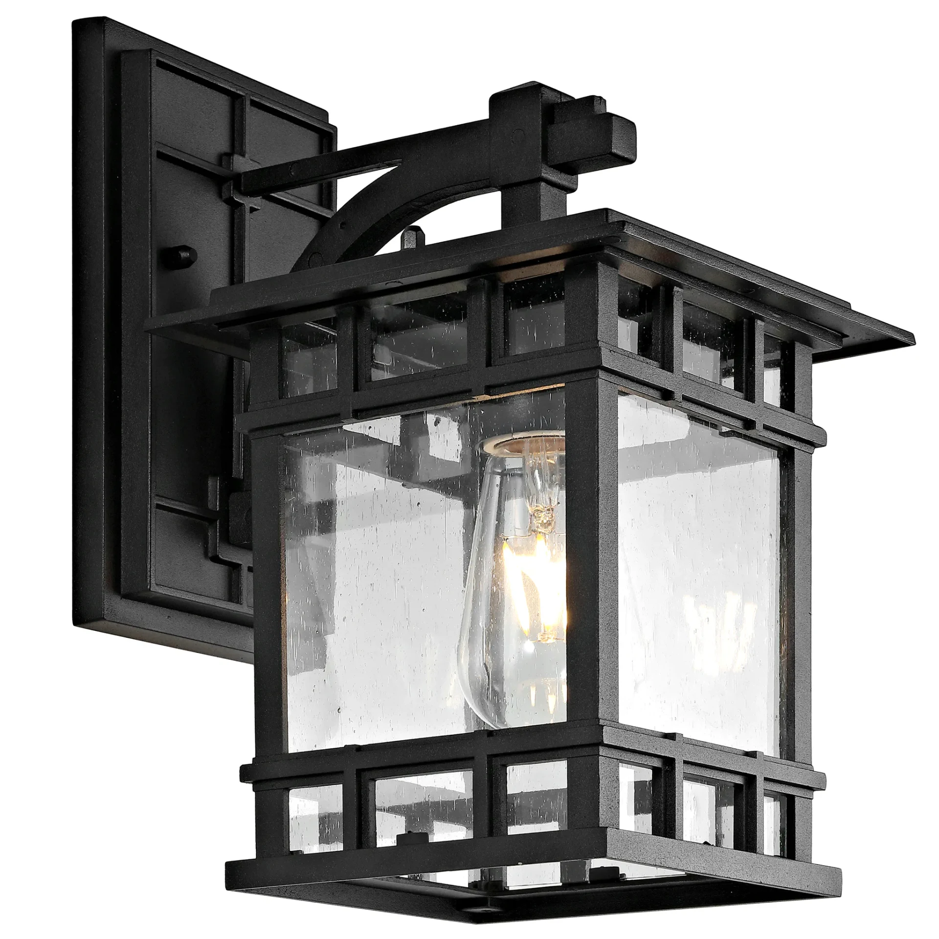 Grayter Outdoor Wall Lantern in Black