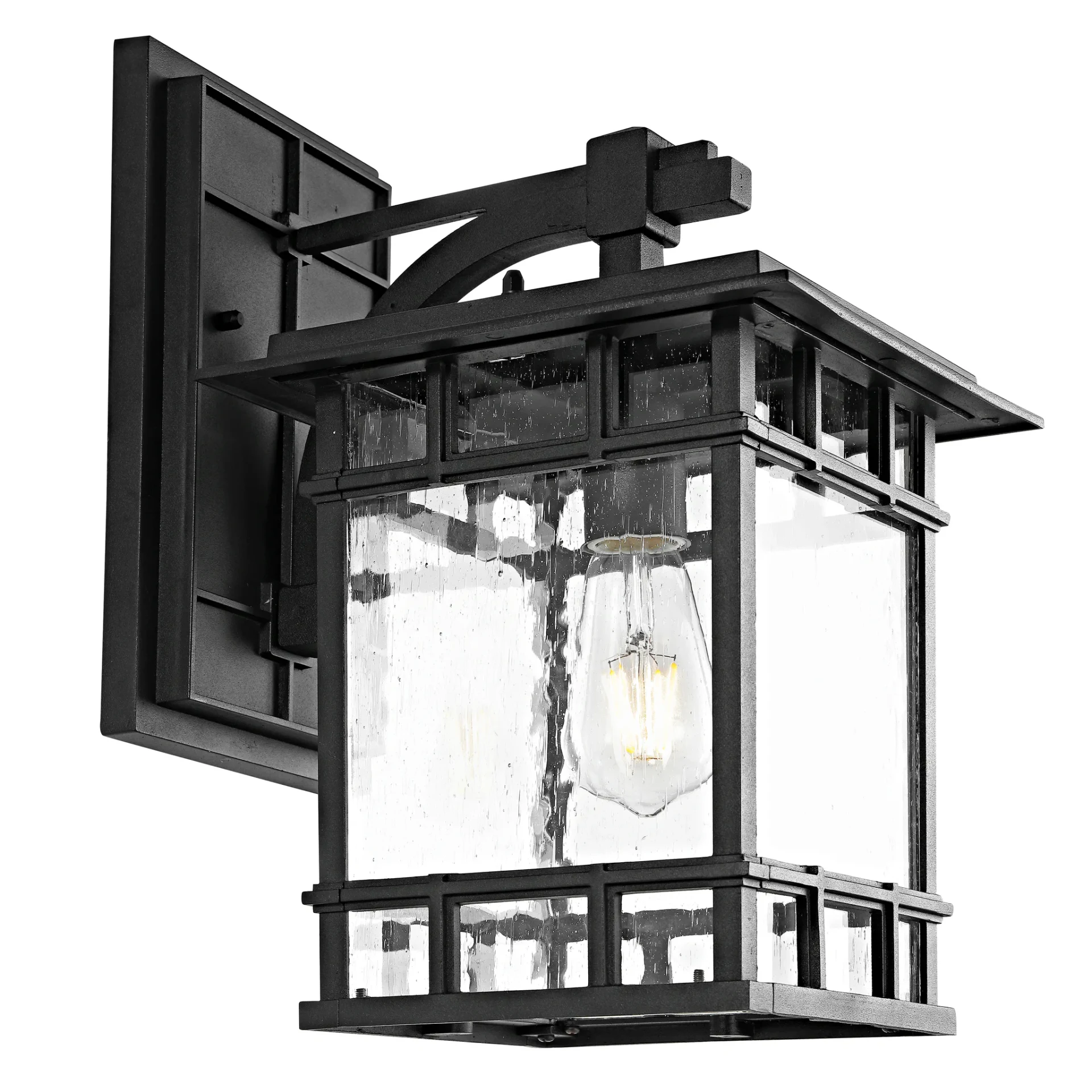 Rolran Outdoor Wall Lantern in Black