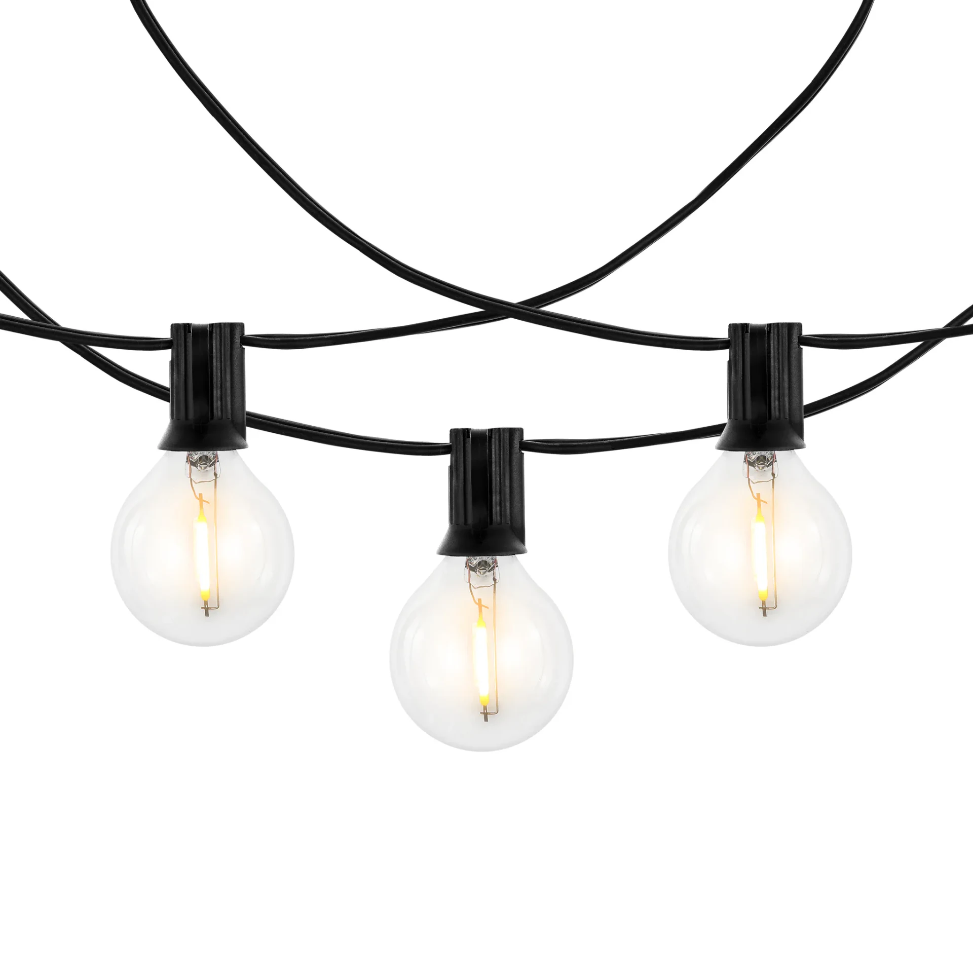 Jenica Outdoor String Lights in Black