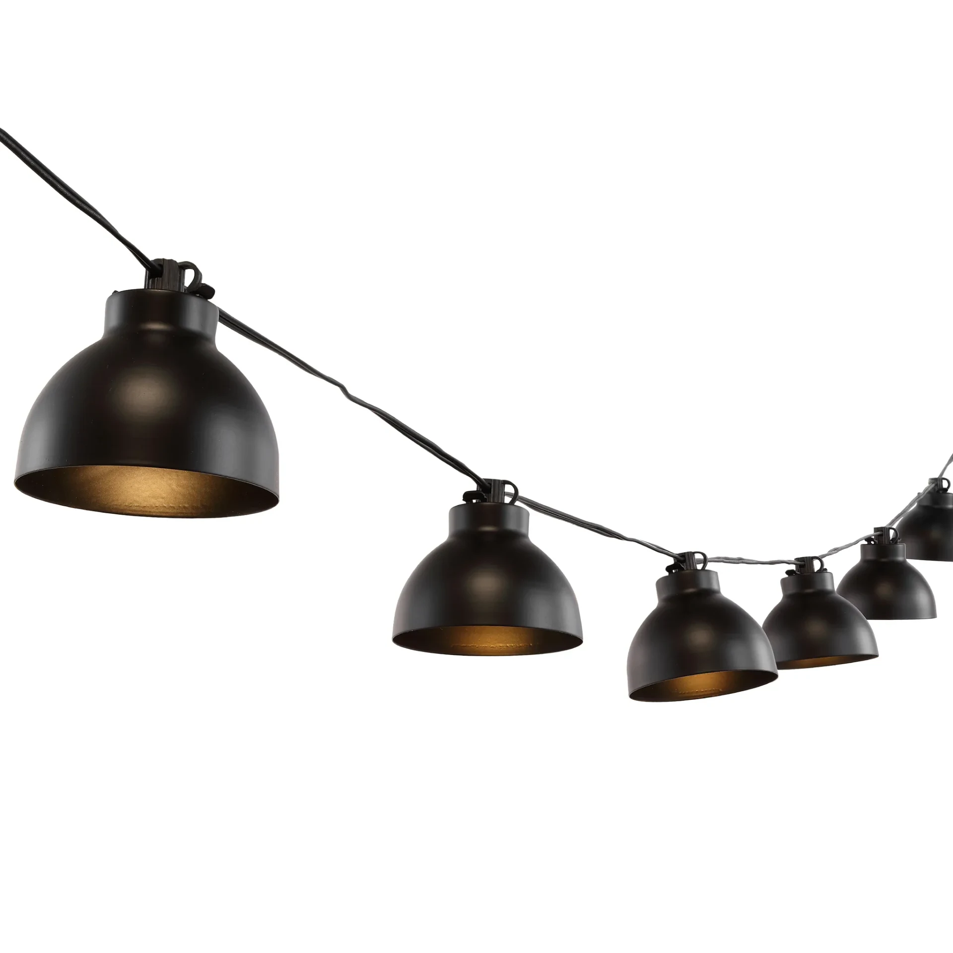 Claudie Led Outdoor String Light in Black