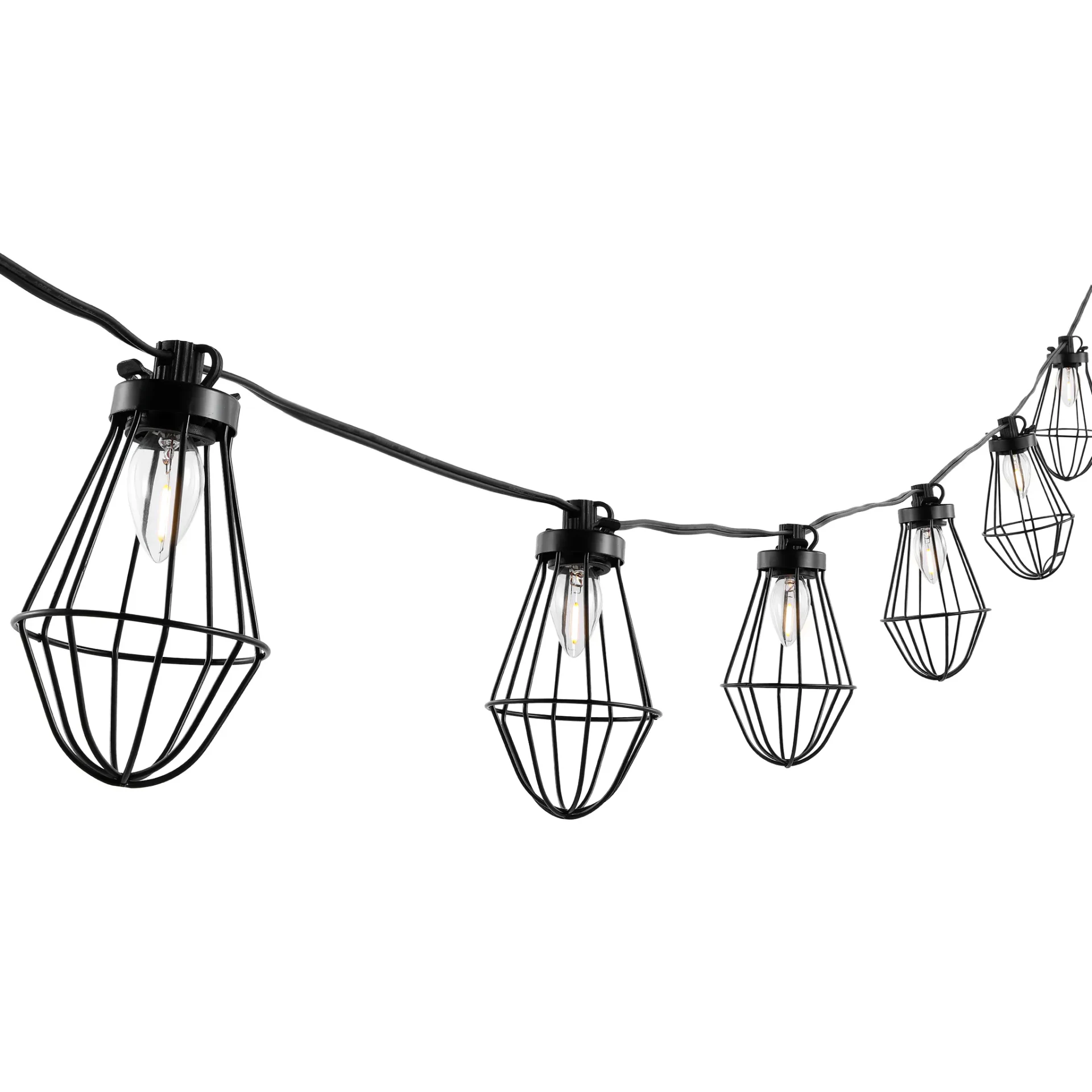 Ellina Led Outdoor String Light in Black