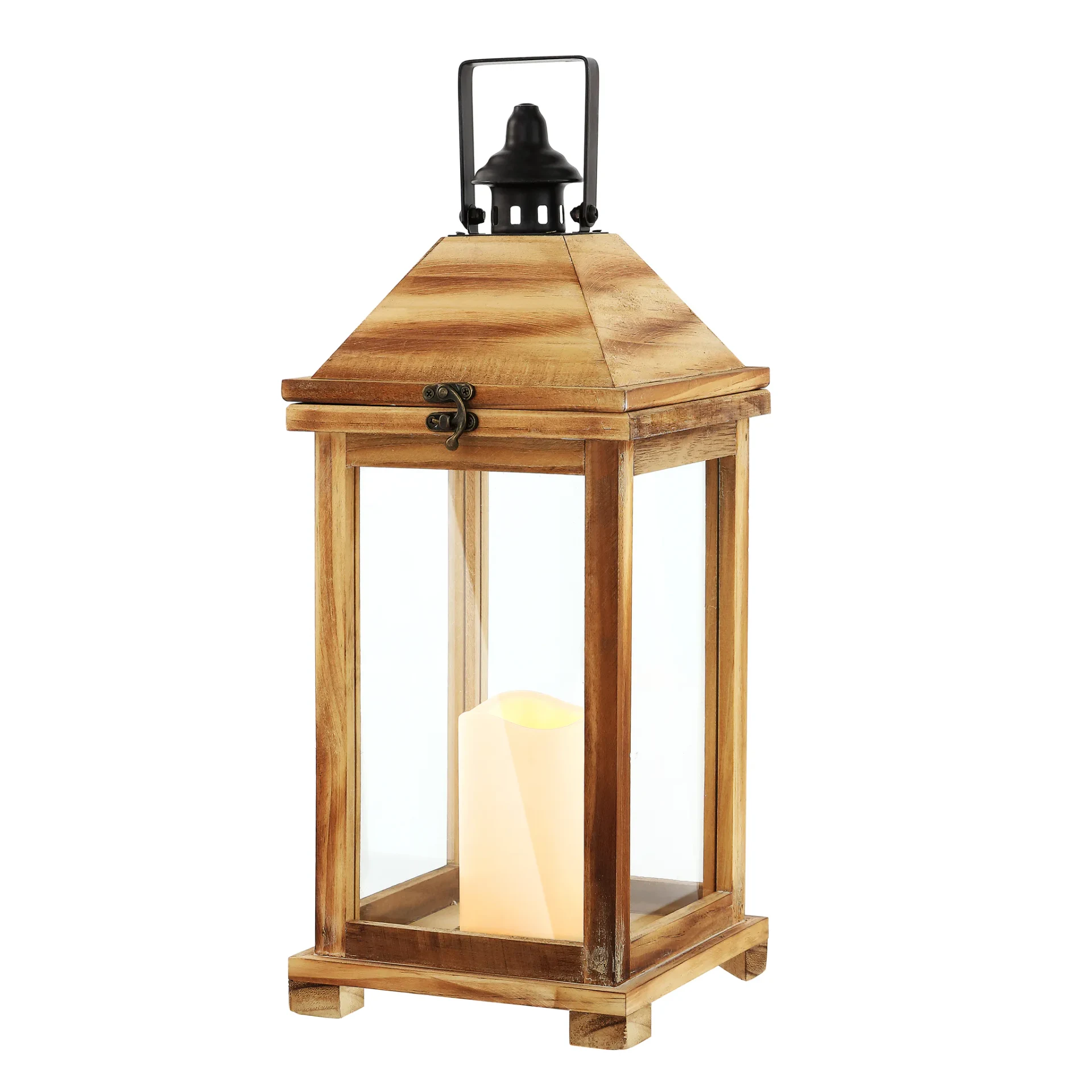 Elida Outdoor Lantern in Brown
