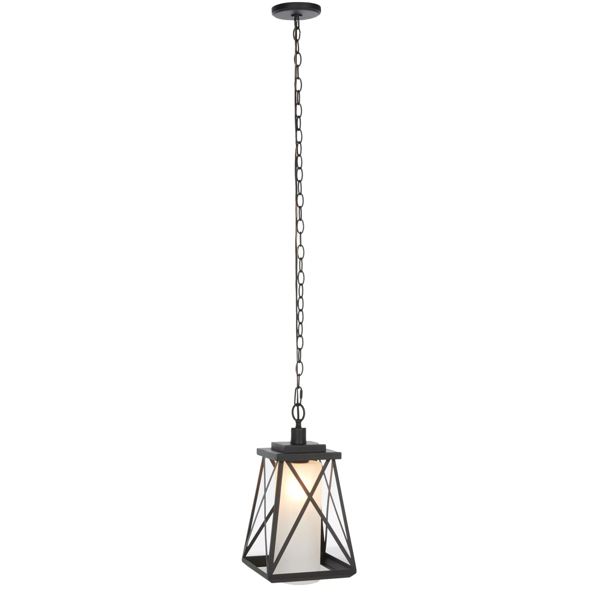 Braith Outdoor Pendant in Black