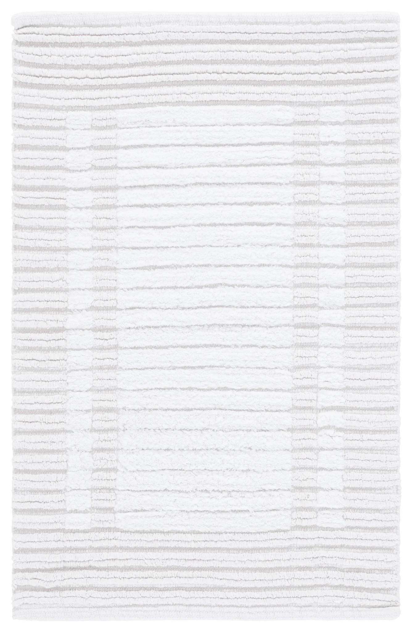 Greyson Striped Cotton Bathmat (Set of 2) in White