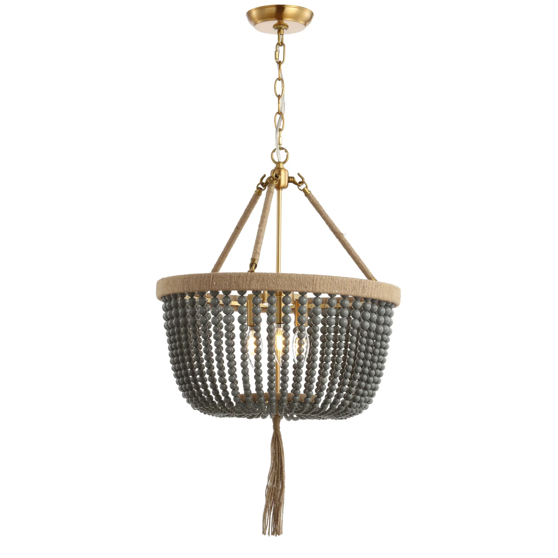 Adra Three-Light Pendant in Gray