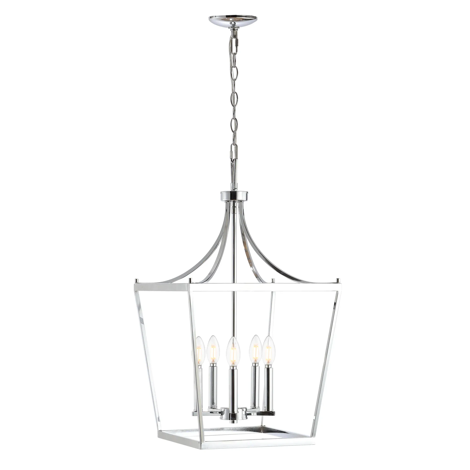 Kenris Five-Light Pendant in Chrome
