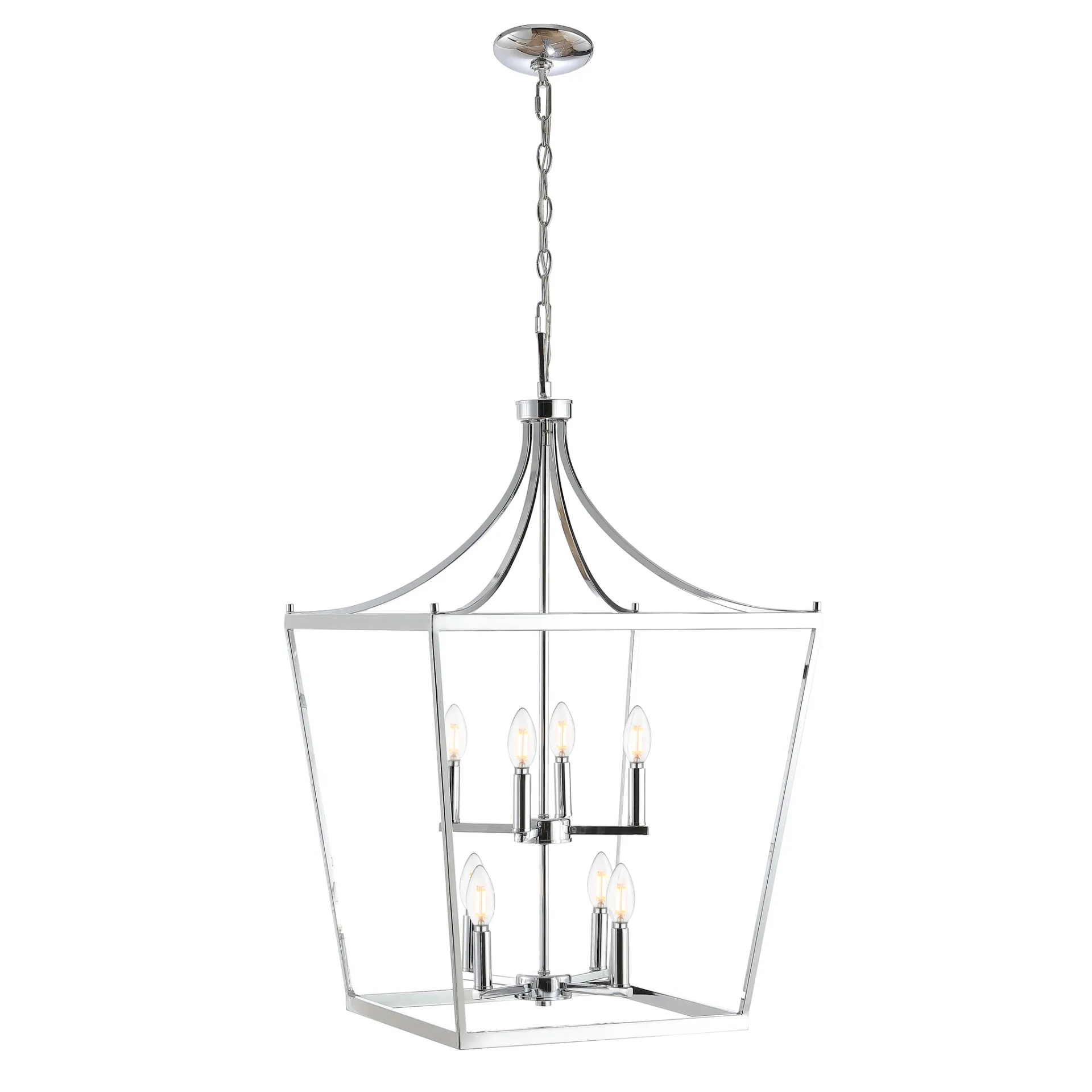 Vallor Eight-Light Pendant in Chrome