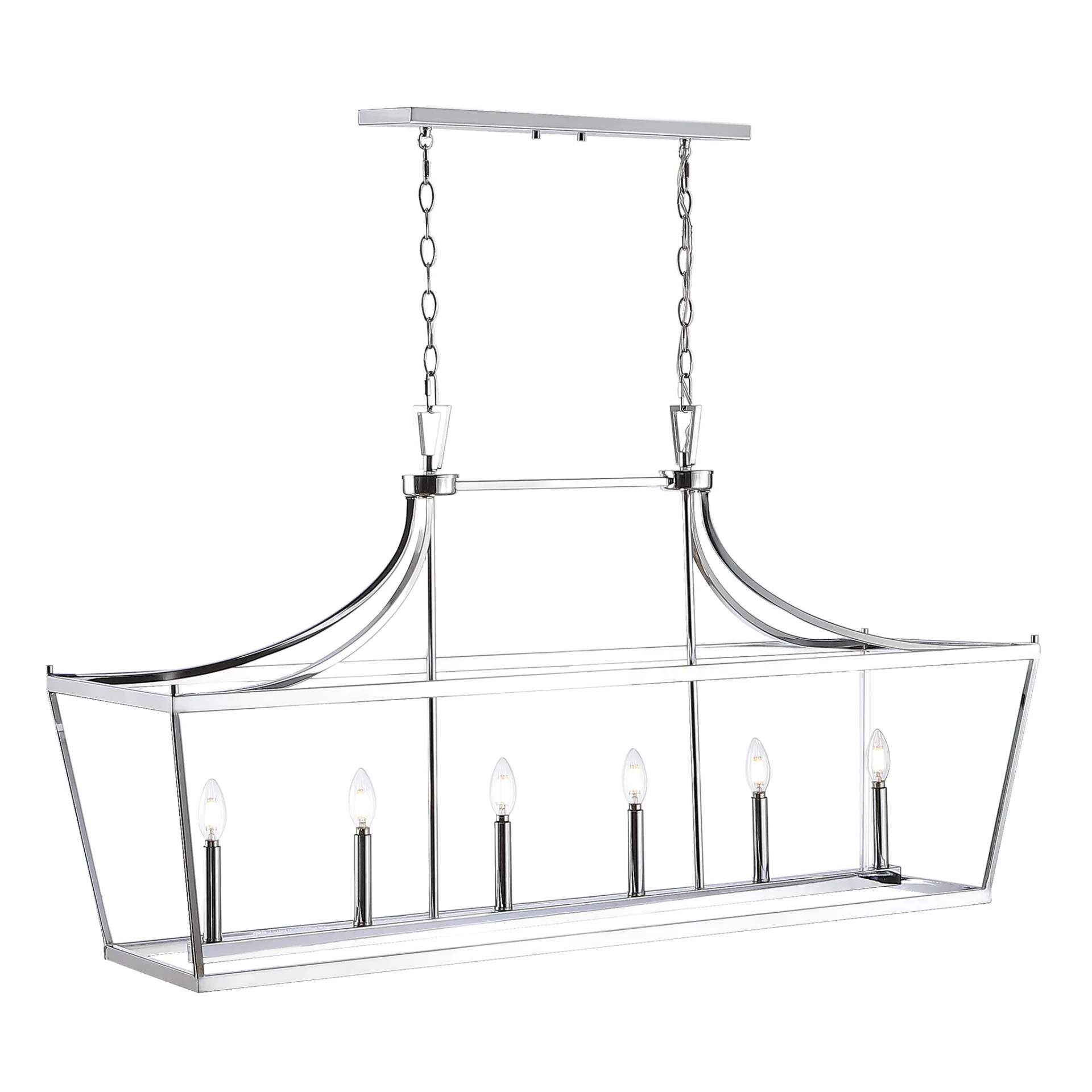 Aroris Six-Light Pendant in Chrome
