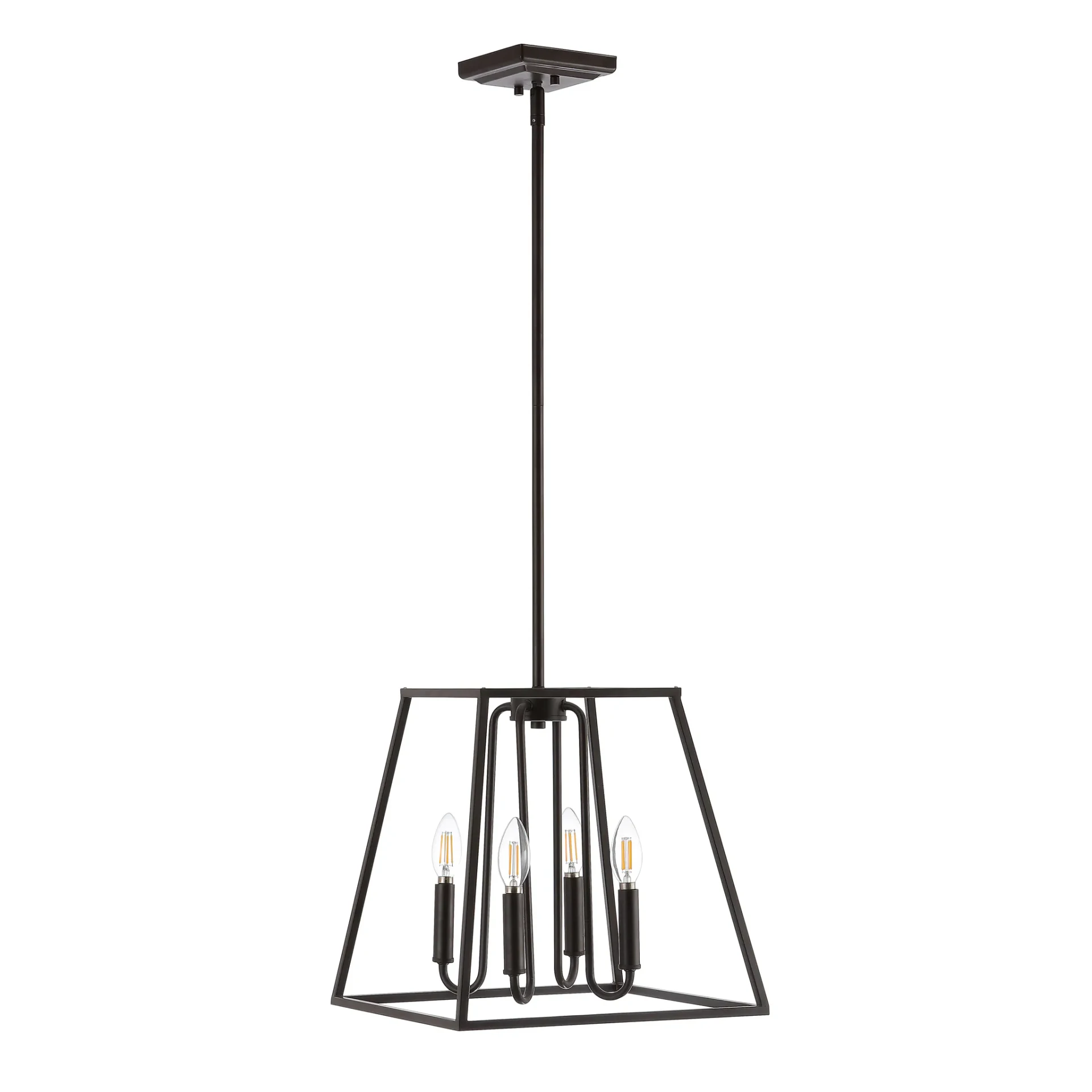 Porten Four-Light Pendant in Oil Rubbed Bronze (Black)