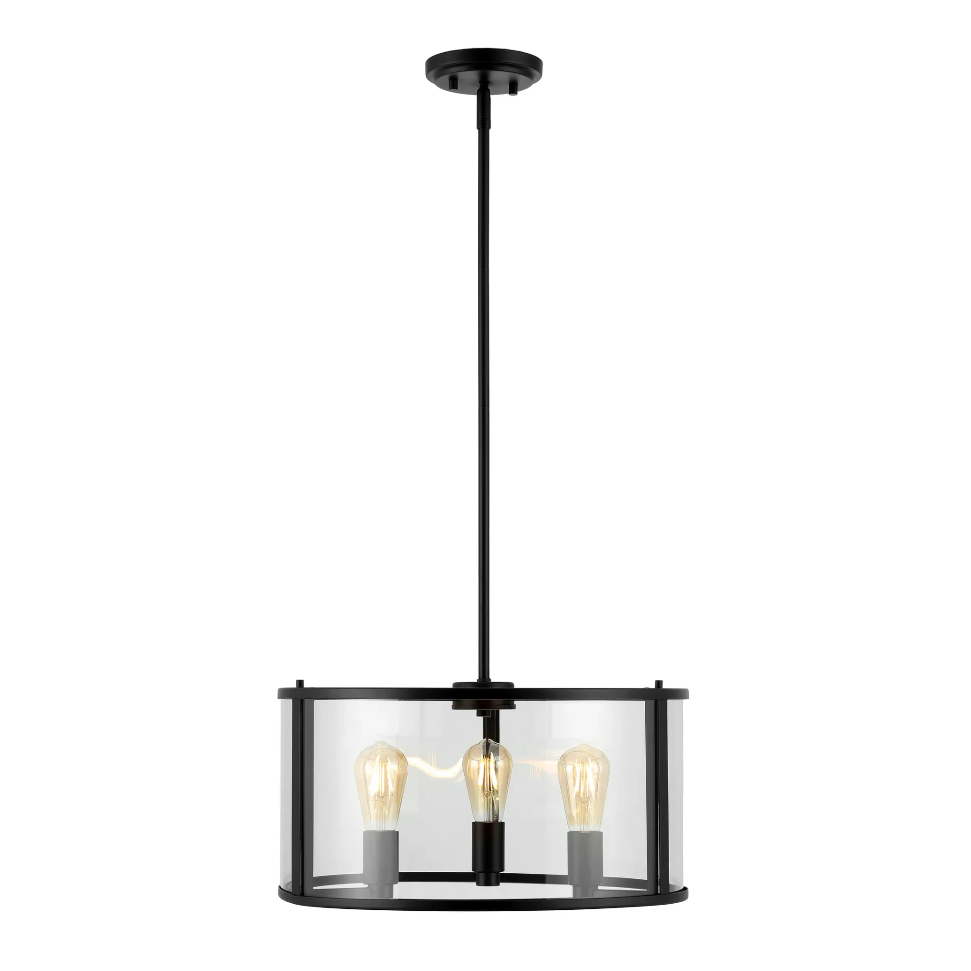Manlen Three-Light Pendant in Bronze