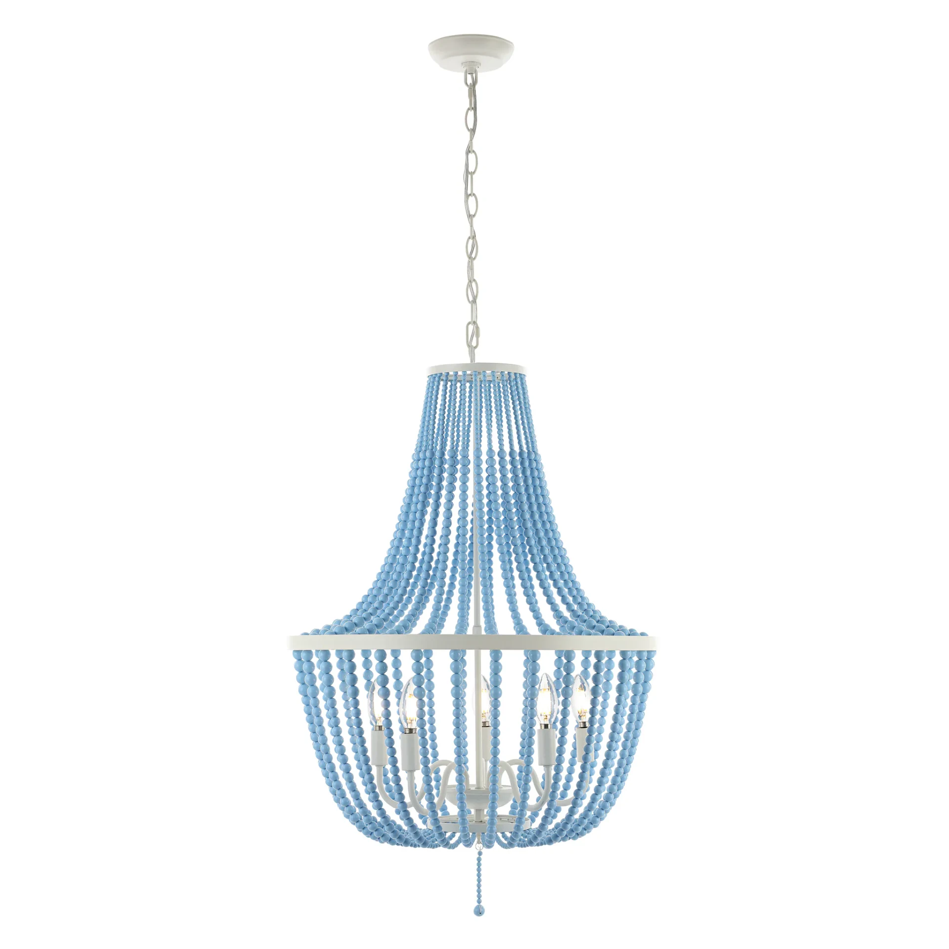 Elanie Five-Light Pendant in Cream