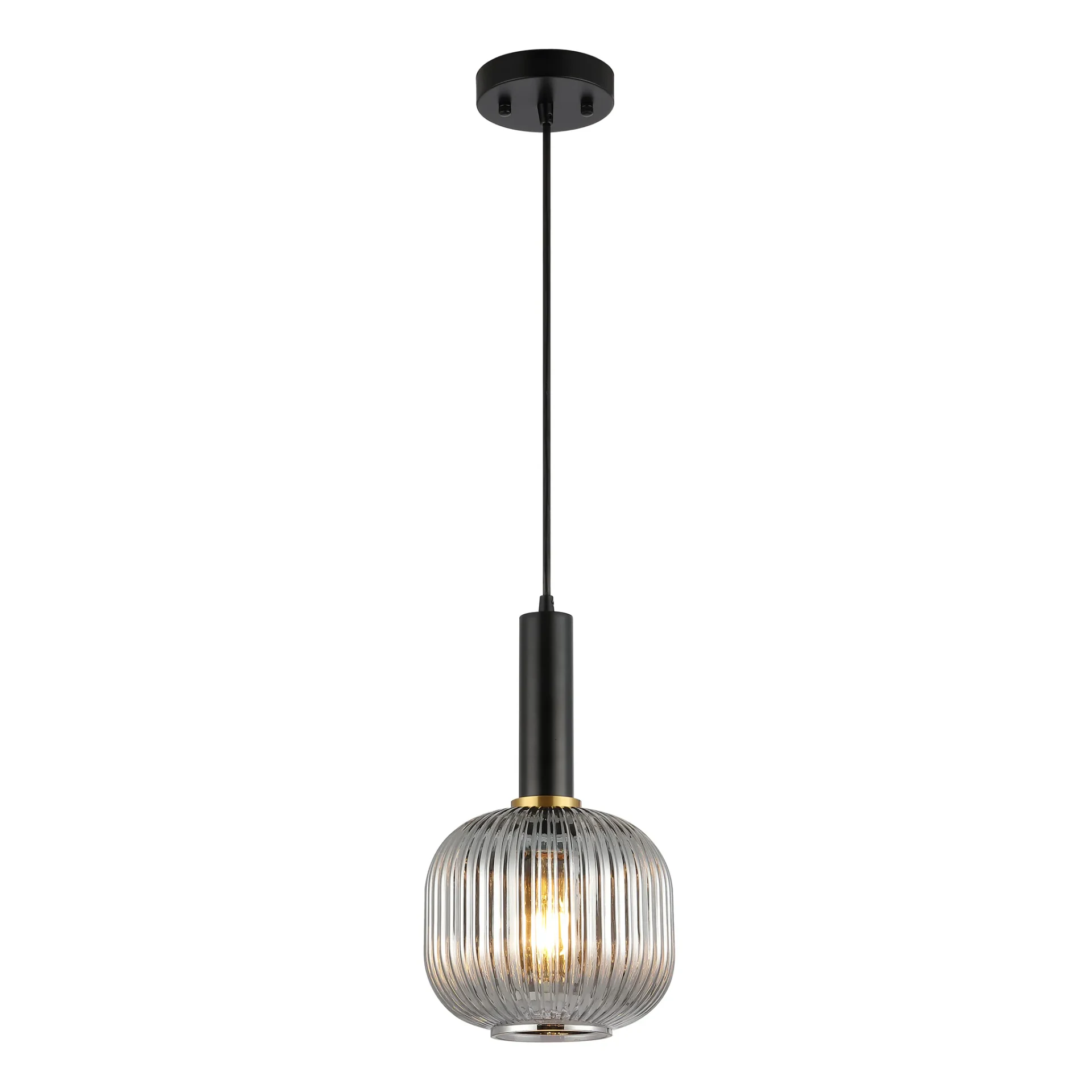 Rynner Pendant in Smoke Gray / Black