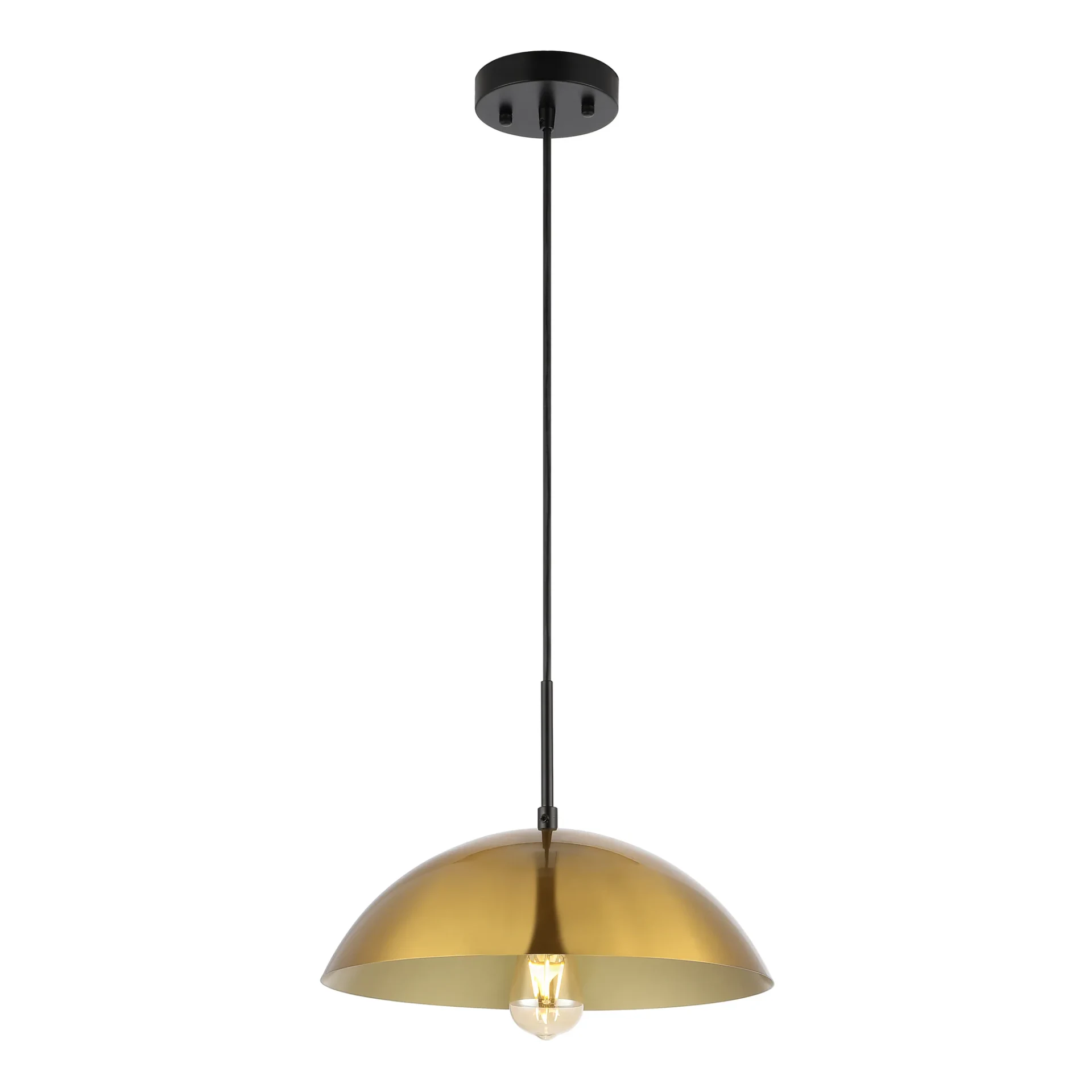 Jorden Pendant in Brass / Black