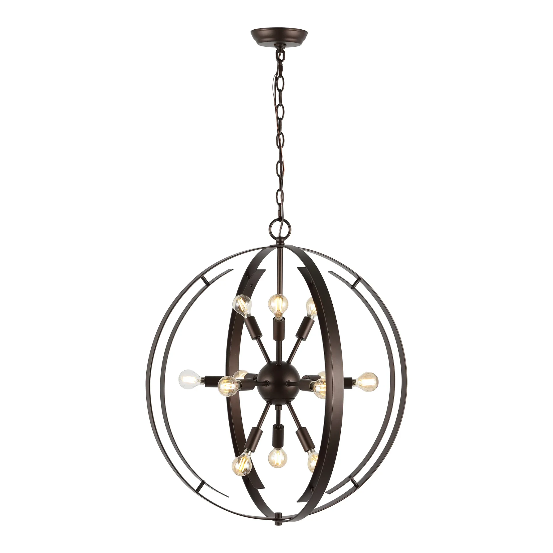 Syosset Twelve-Light Pendant in Oil Rub Bronze