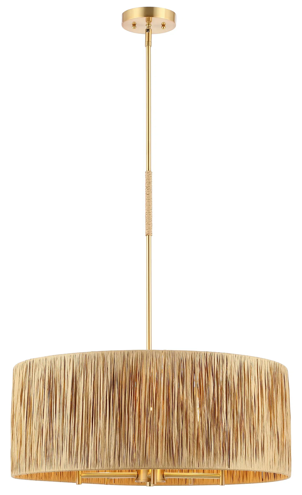 Colessa Five-Light Pendant in Natural / Gold