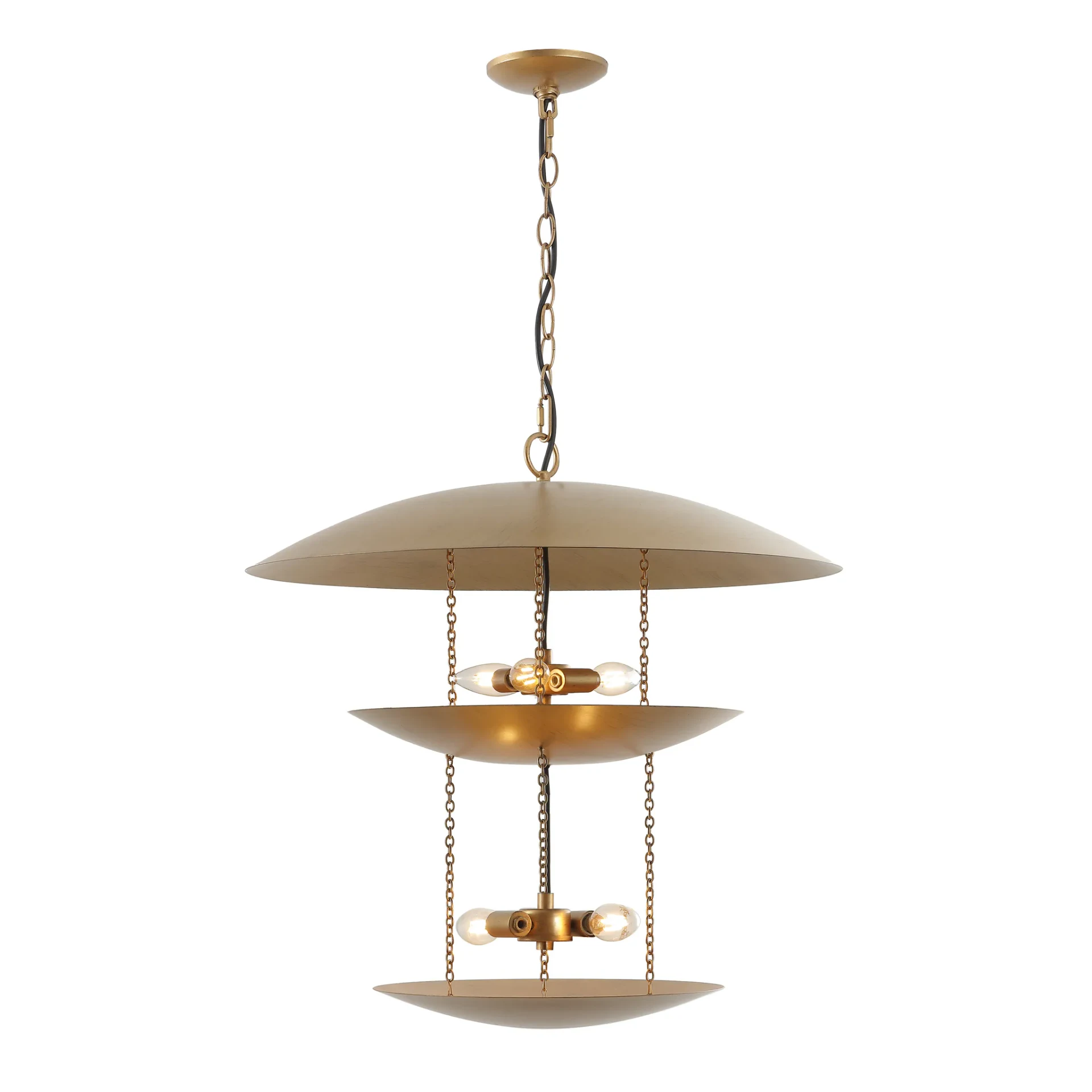 Jules Five-Light Pendant in Antique Gold