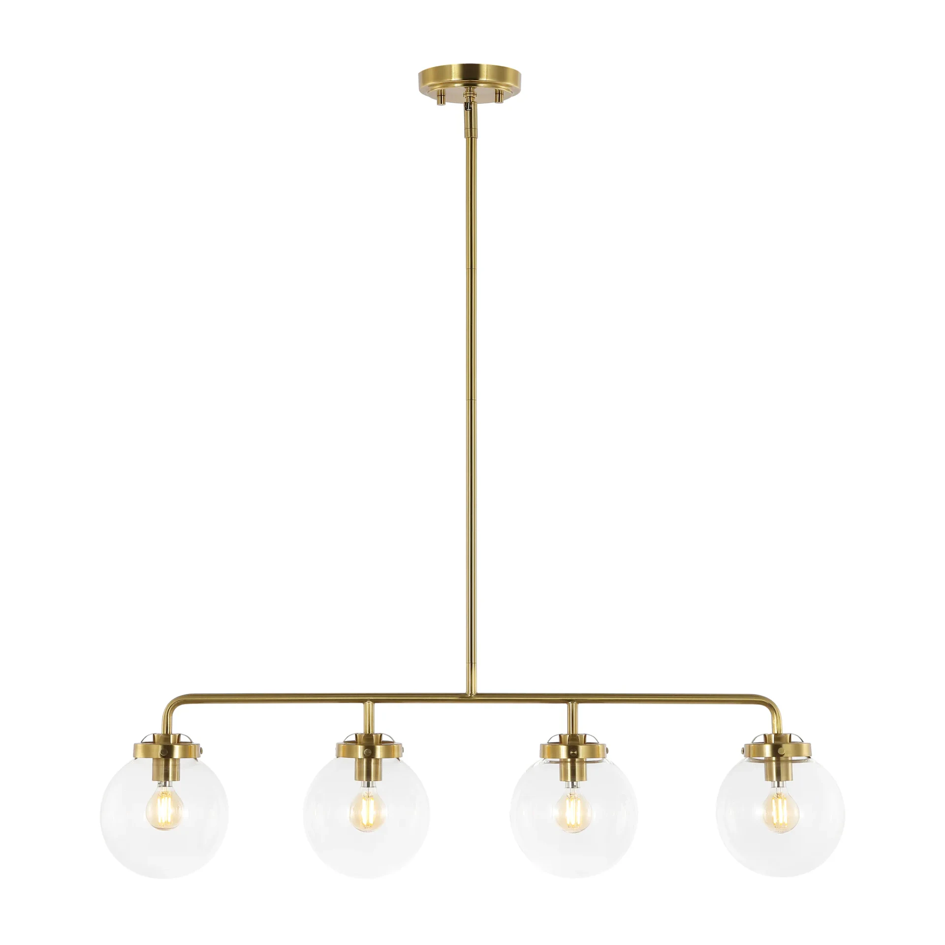 Markle Four-Light Pendant in Brass
