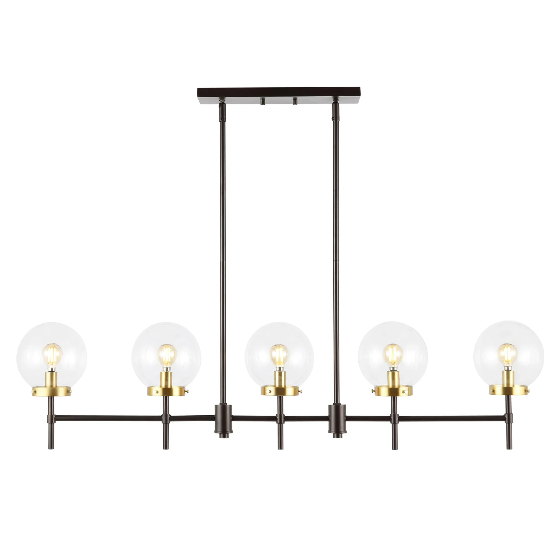 Mylah Five-Light Pendant in Oil Rub Bronze / Brass