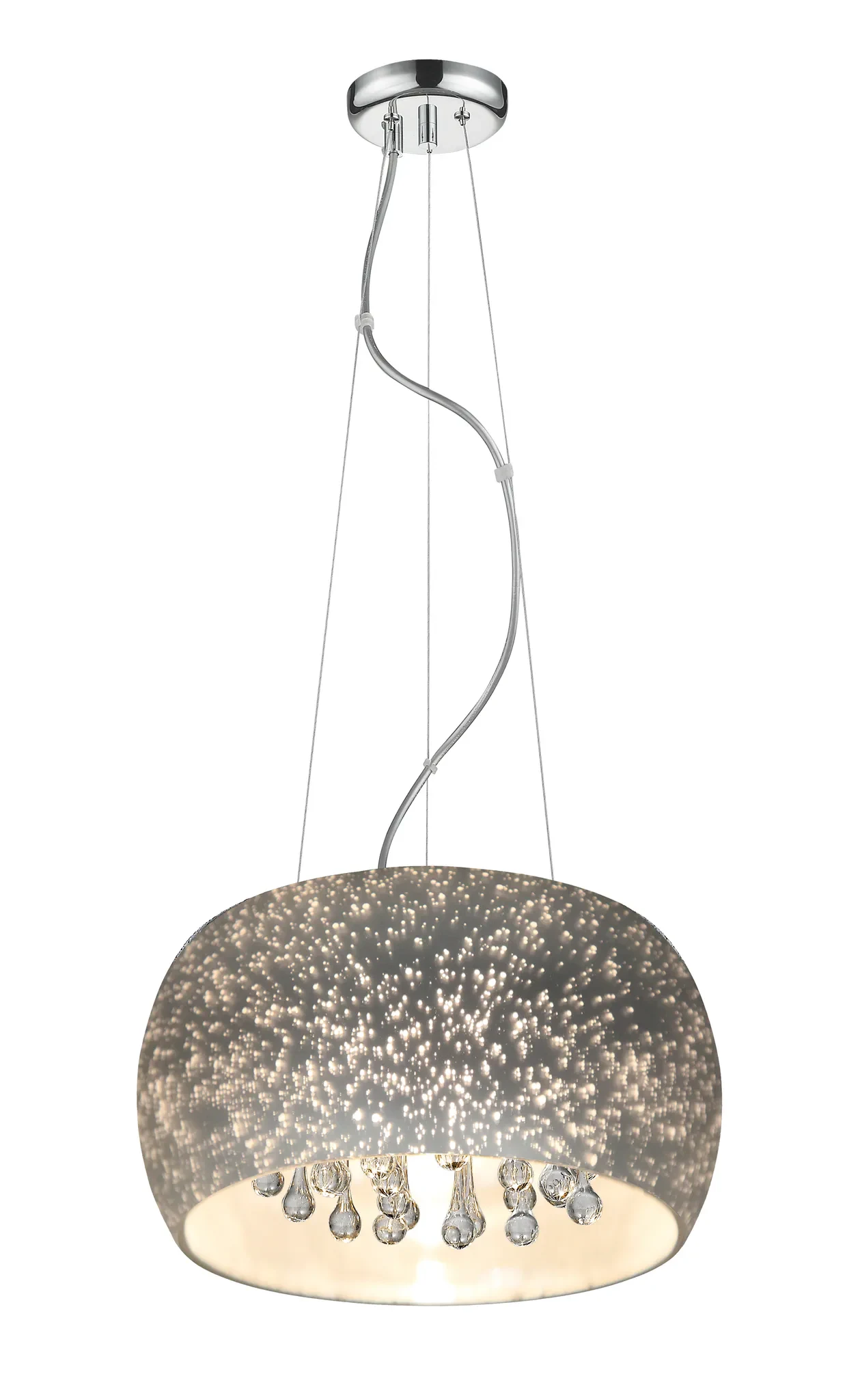 Bakari Five-Light Pendant in Chrome