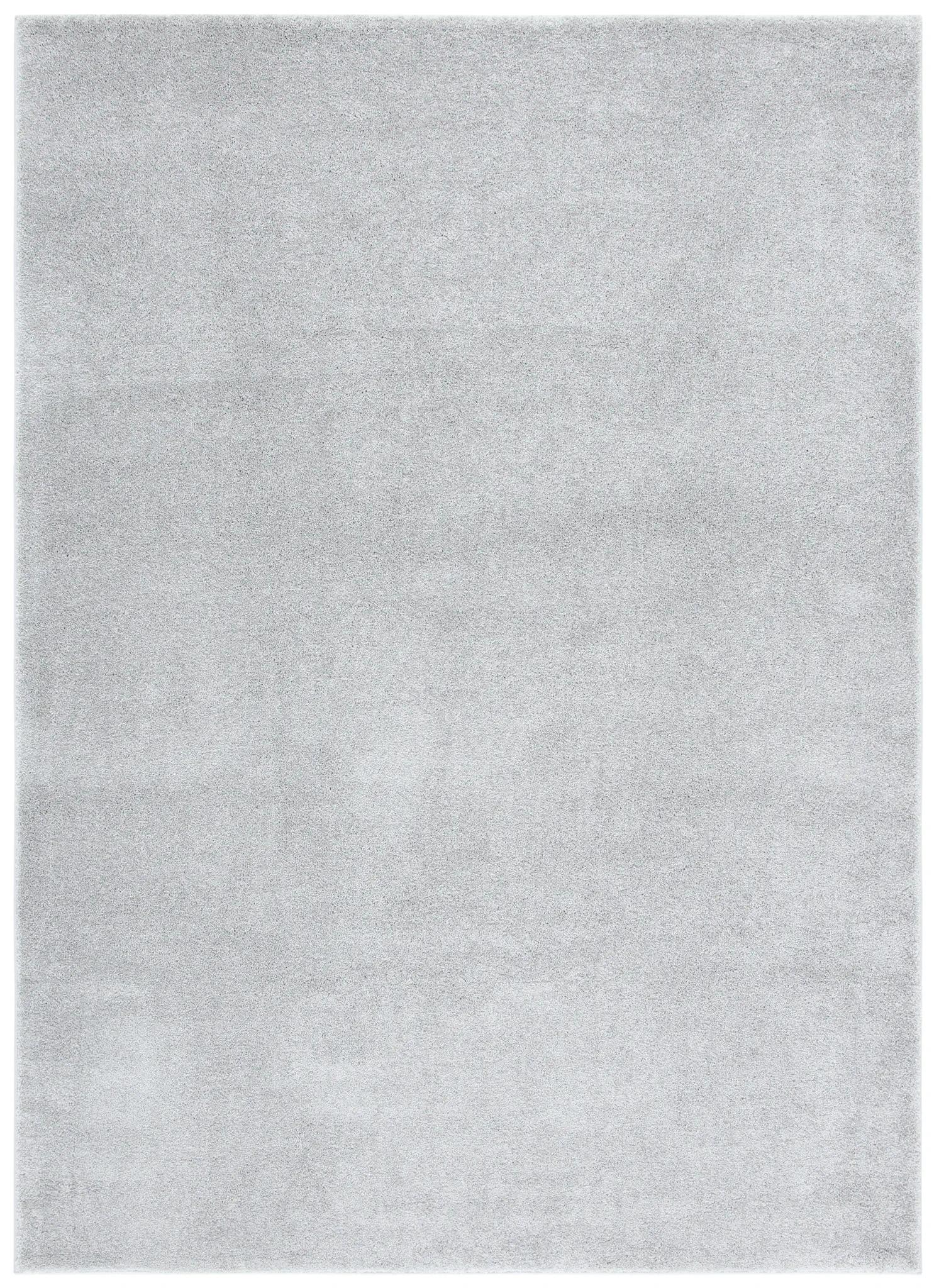 Pattern & Solid Pattern And Solid Textured Solid Rug in Light Gray