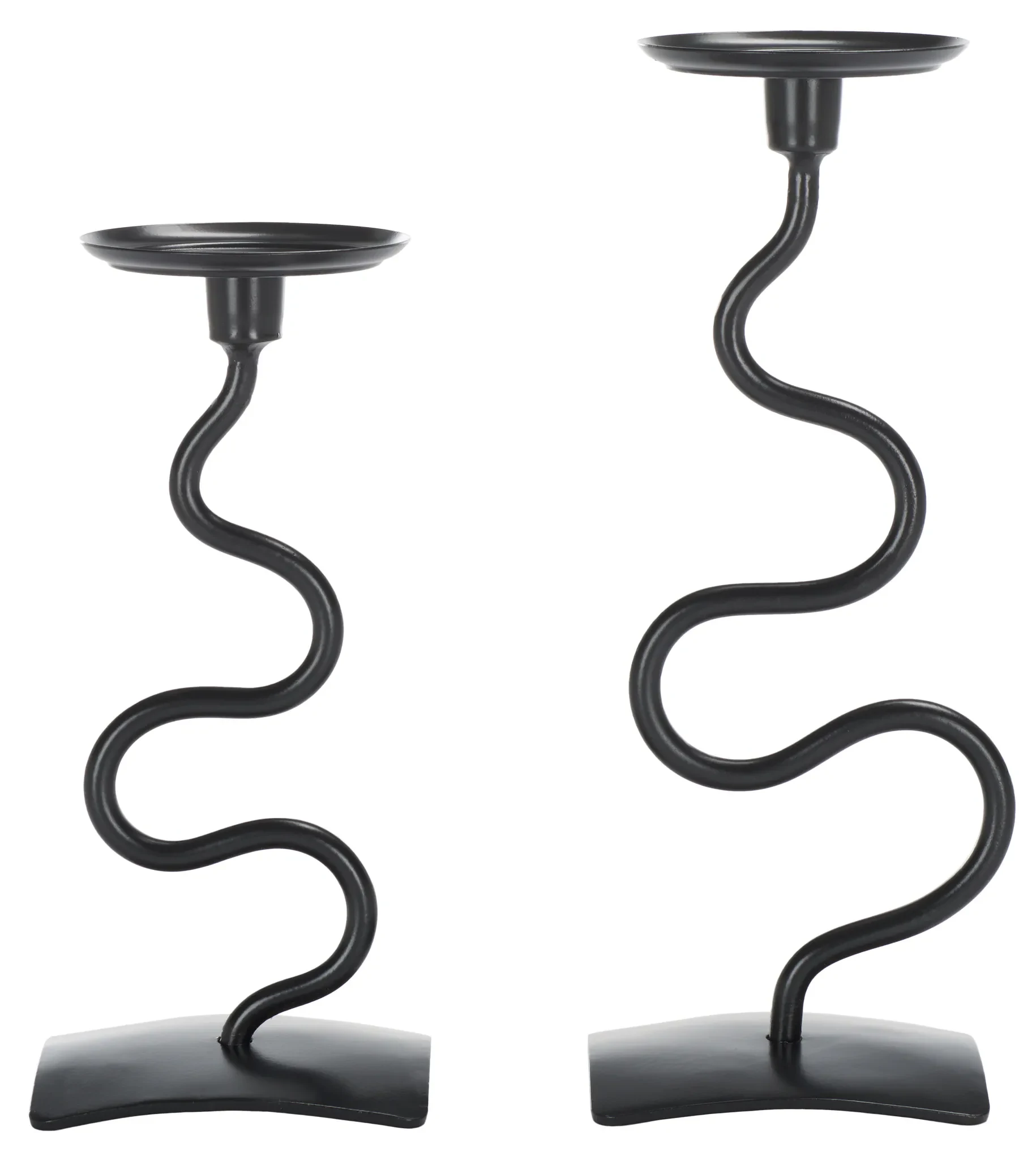 Nisi Candlestick (Set Of 2) in Black