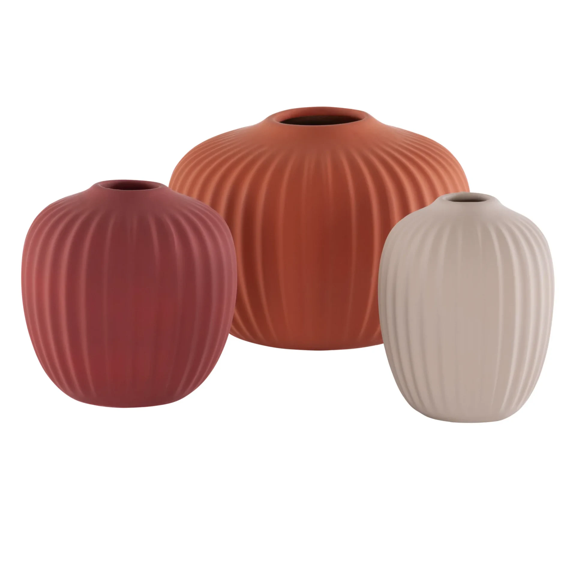 Jacie Ceramic Vase (Set Of 3) in Multi / Blue