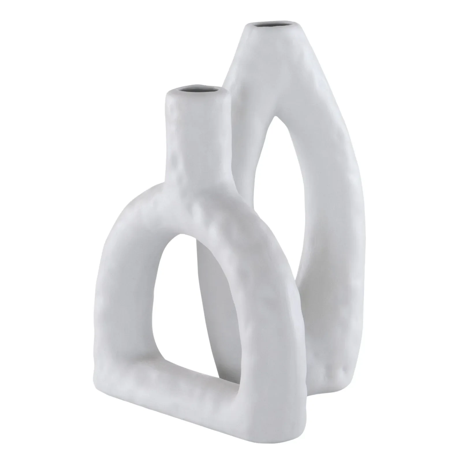 Paolette Ceramic Vase (Set Of 2) in Stone Gray